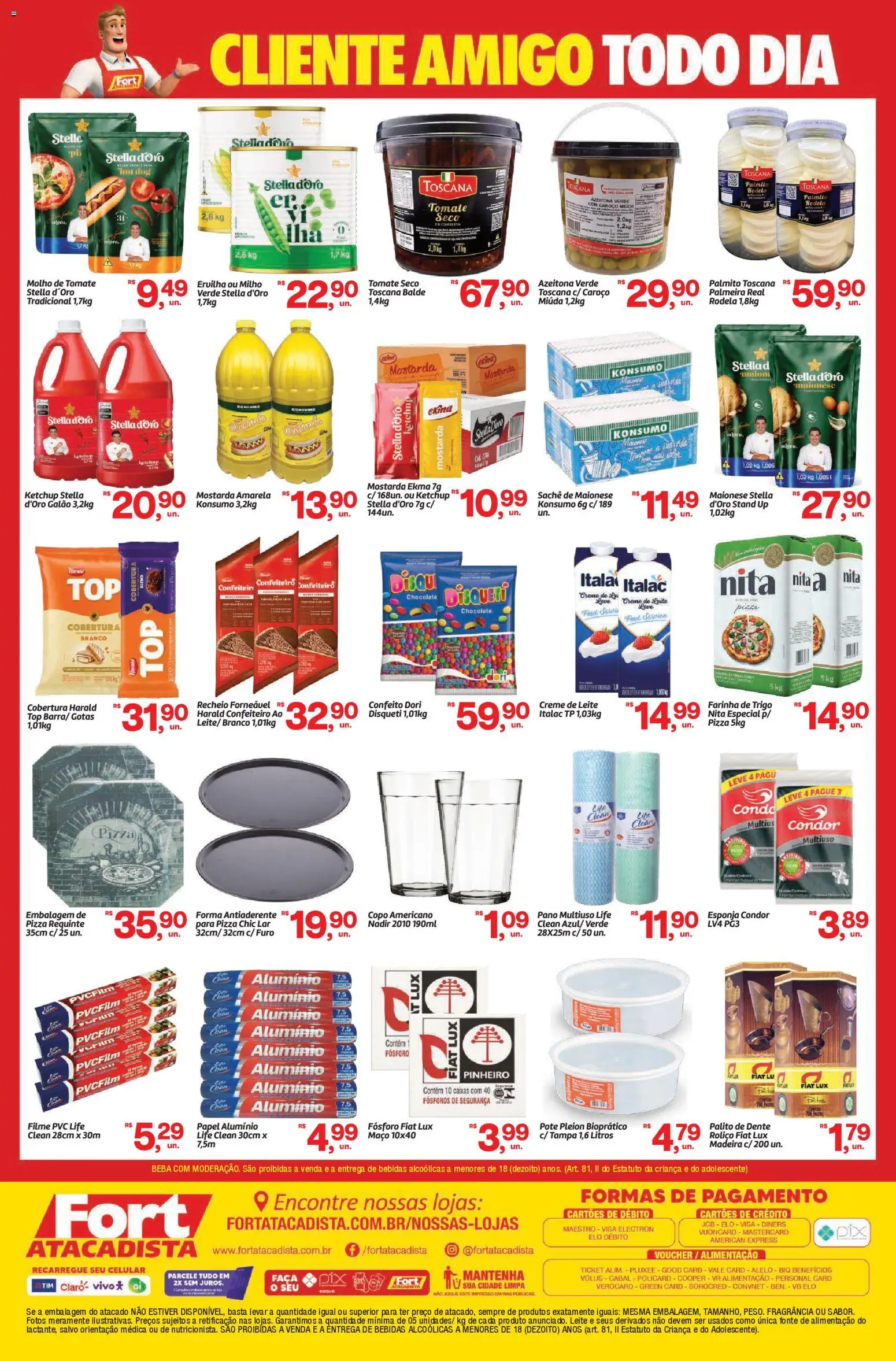 Fort Atacadista Folheto - válido de 08.12.2025 | Página: 2 | Produtos: Ervilha, Esponja, Faca, Balde