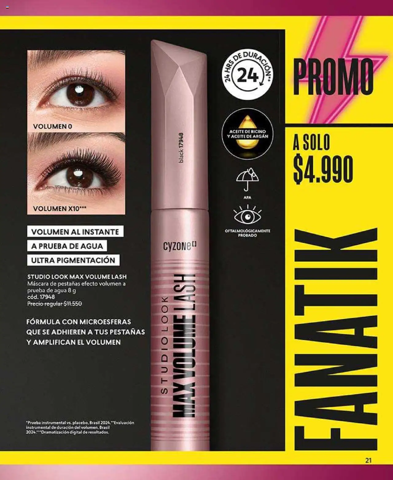 Catálogo CyZone Campaña 10 │ válido desde el 02.06.2025 | Página: 21 | Productos: Agua, Máscara, Aceite