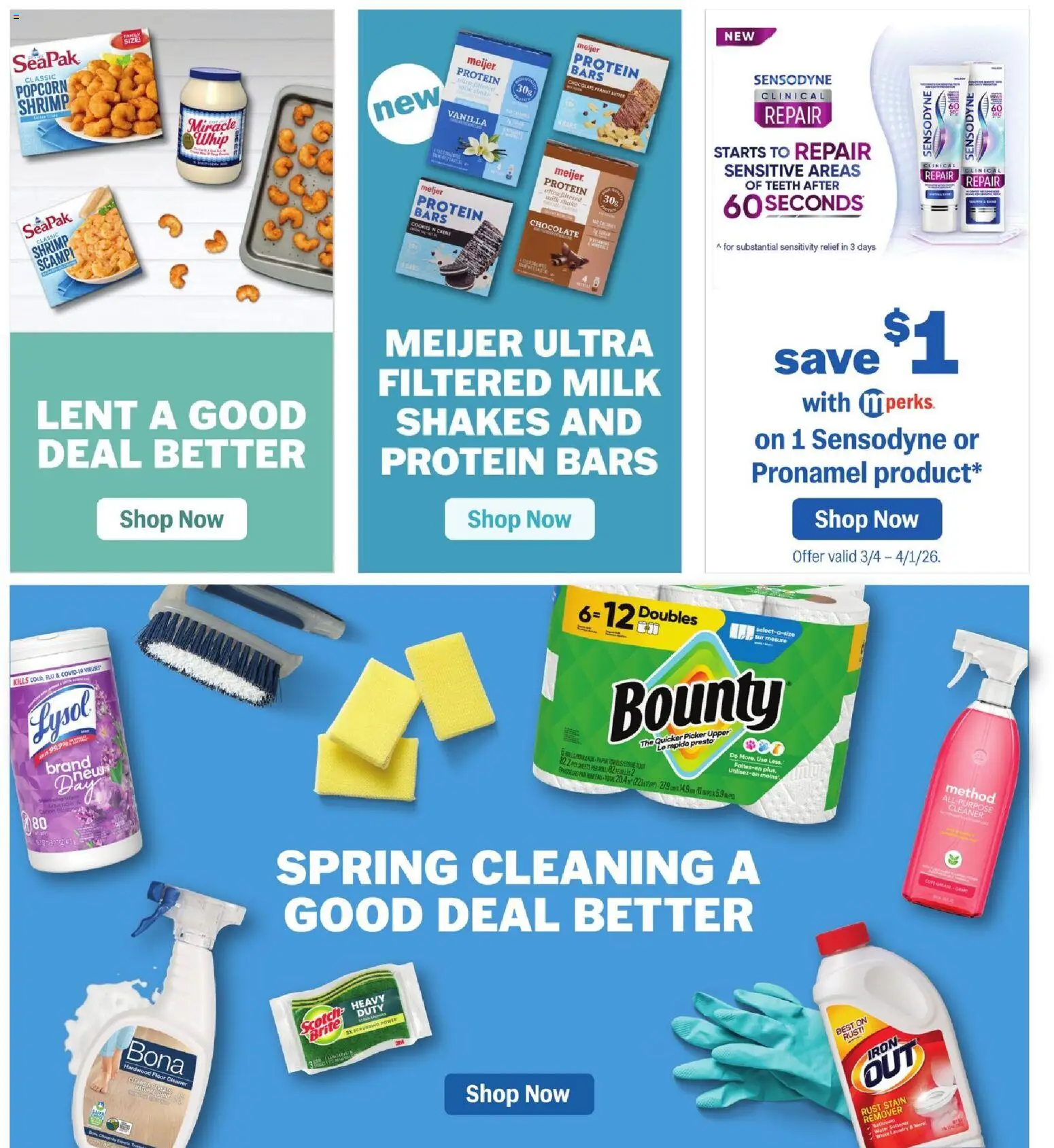 Meijer Weekly Ad - valid from 11.03.2026 | Page: 38 | Products: Picker, Cookies, Water, Iron