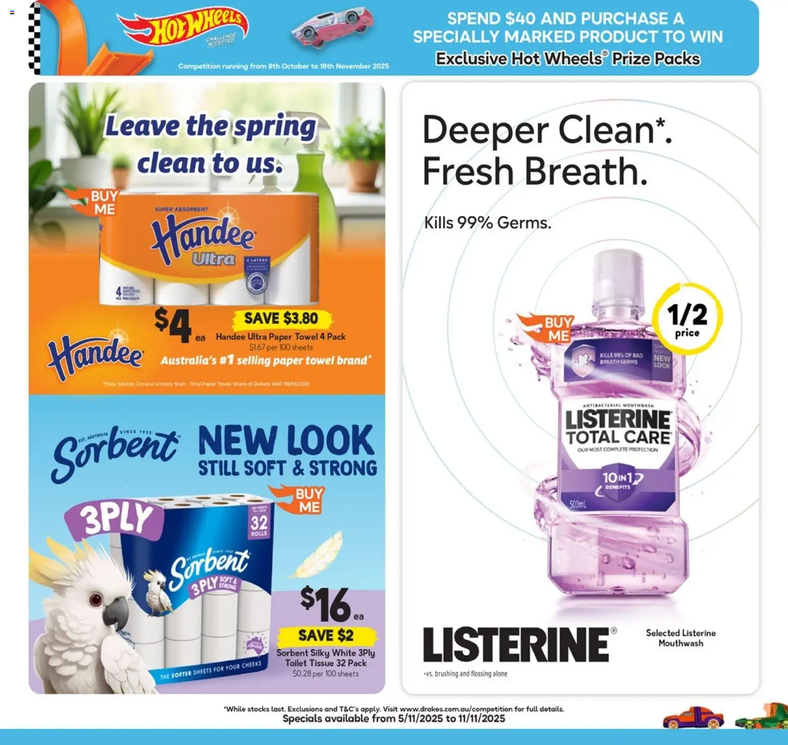 Drakes catalogue - valid from 05.11.2025 | Page: 3 | Products: Toilet, Mouthwash