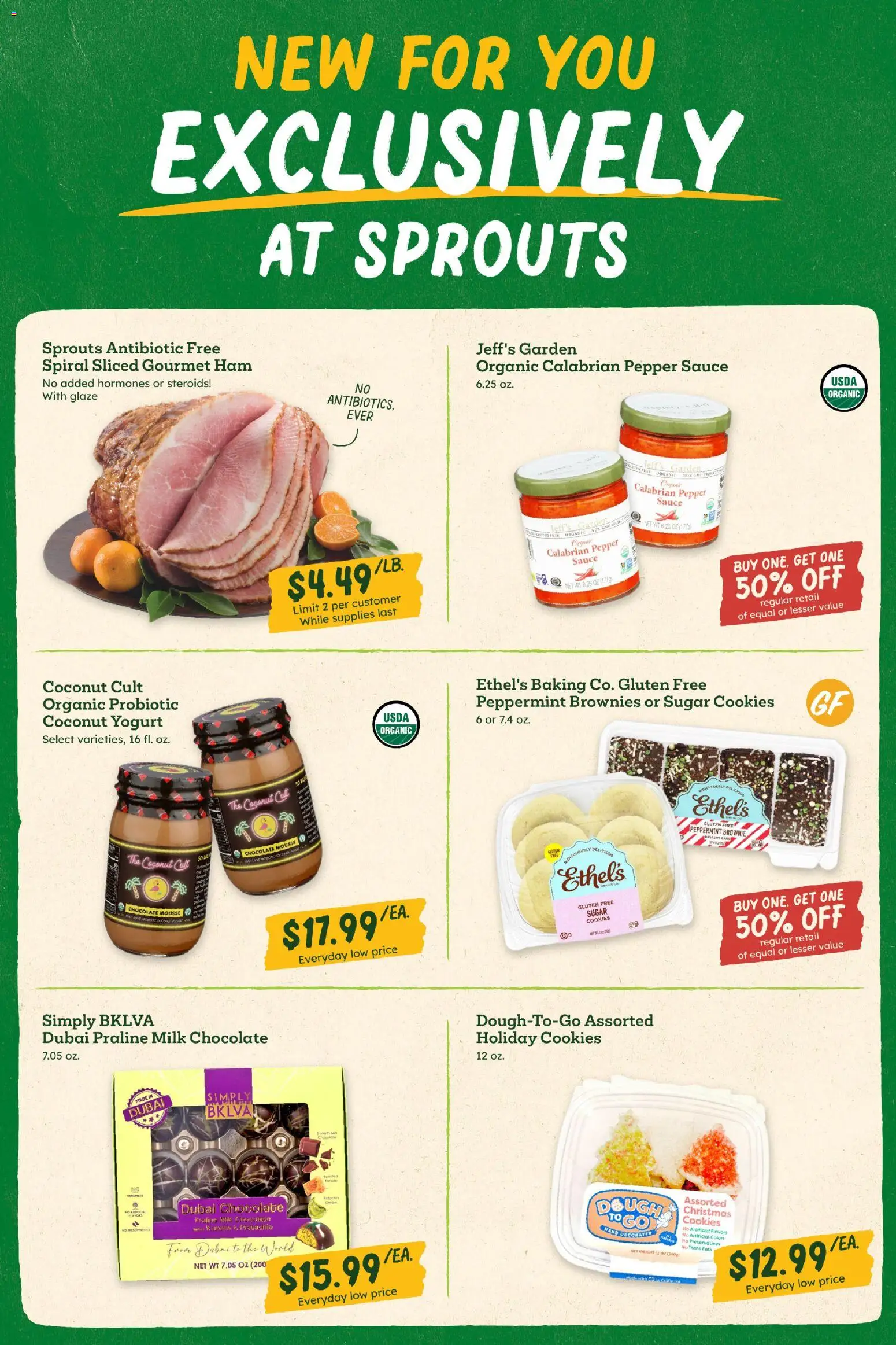 Sprouts Weekly Ad - valid from 29.10.2025 | Page: 10 | Products: Peppermint, Milk, Ham, Cookies