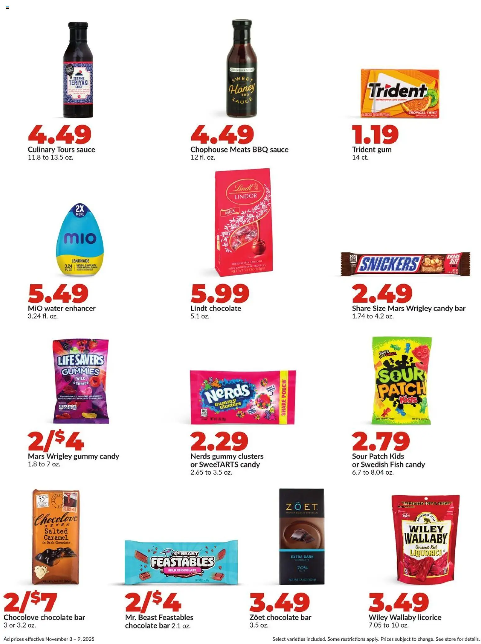 HyVee Weekly Ad - valid from 03.11.2025 | Page: 28 | Products: Chocolate, Fish, Water, Sugar