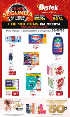 Bistek Supermercados ofertas Super Segunda - Pré-Visualização do folheto da loja Bistek Supermercados, válido de 30.03.2026