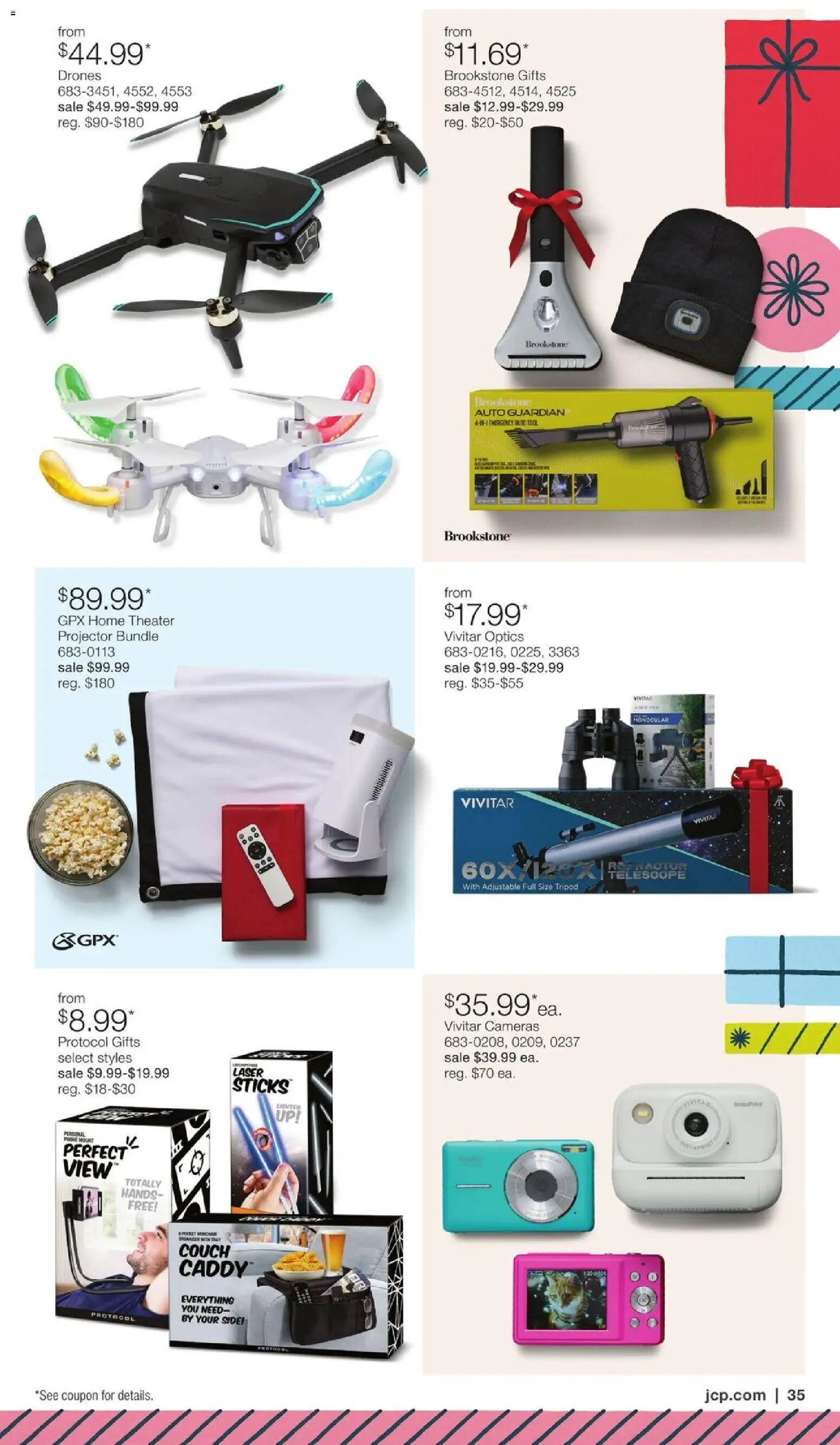 JCPenney Holiday Home Sale - valid from 03.12.2025 | Page: 34 | Products: Couch, Phone, Projector, Home Theater