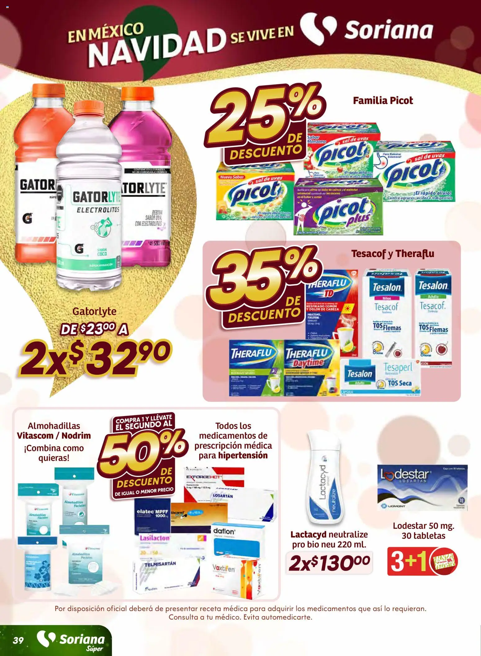 Nuevas ofertas de Soriana válidas en toda la República Mexicana desde el 11.12.2025. ¡Encuentra las mejores ofertas en Soriana - Preciazazaso Súper: BCS, Jal, Nay, Sin, Son! | Página: 39 | Productos: Sal, Manzana, Uva