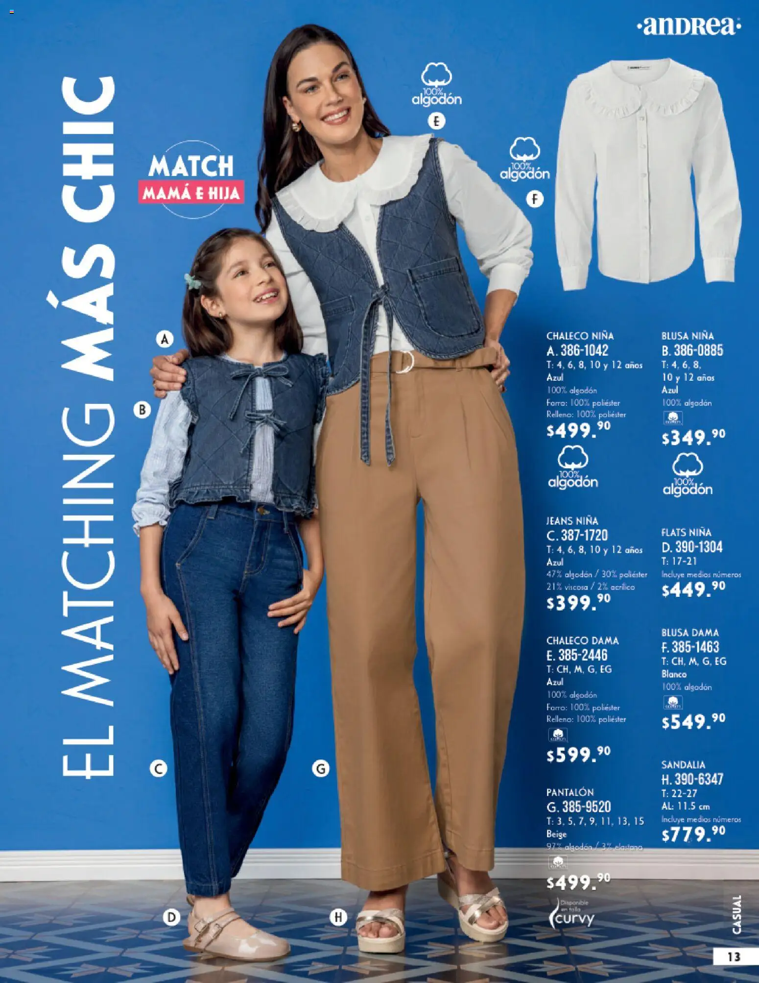 Nuevas ofertas de Andrea válidas en toda la República Mexicana desde el 25.01.2026. ¡Encuentra las mejores ofertas en Andrea catálogo Vestir! | Página: 13 | Productos: Blusa, Chaleco, Algodón