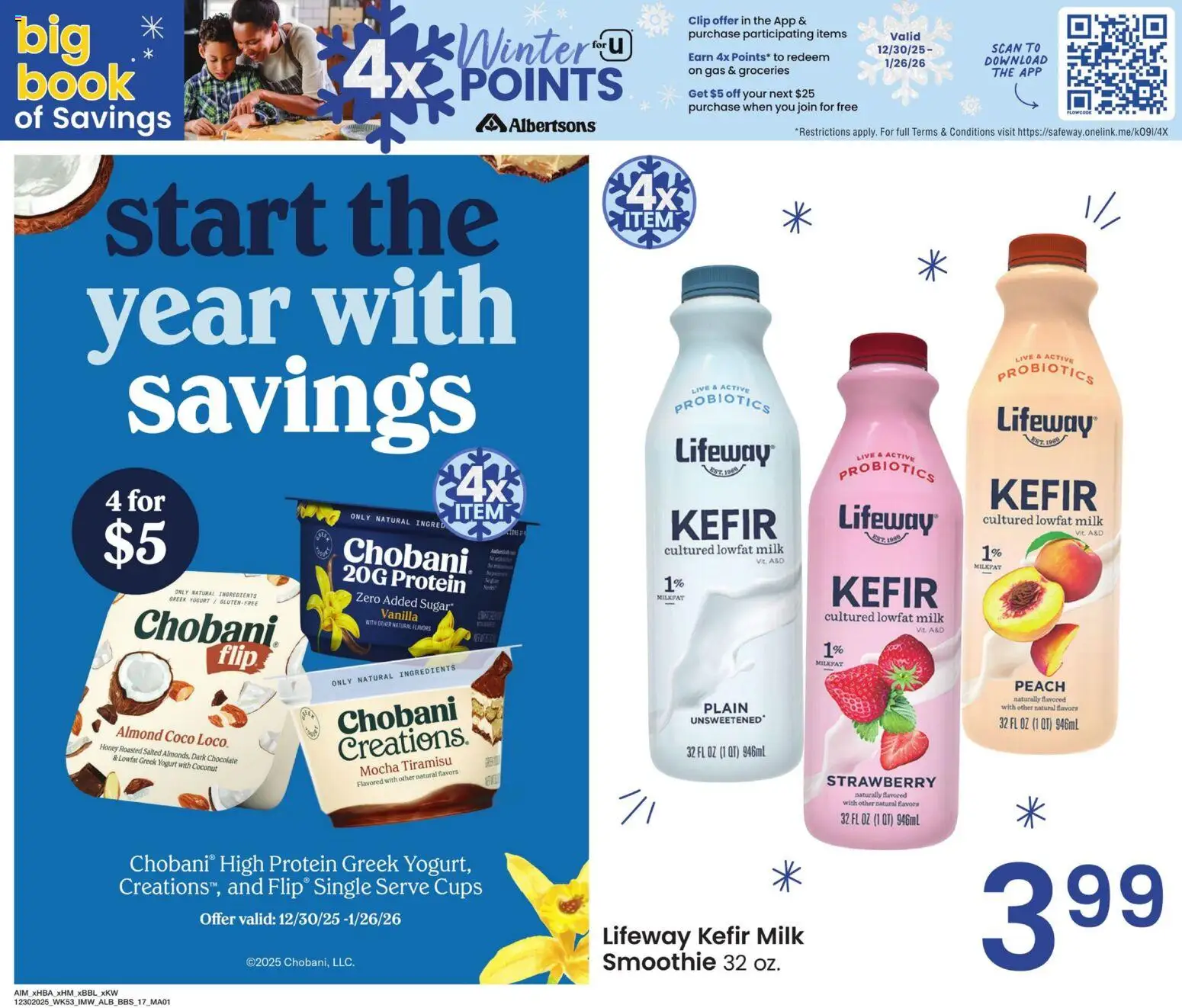 Albertsons Big Book of Savings - valid from 30.12.2025 | Page: 13 | Products: Milk, Chocolate, Sugar, Peach