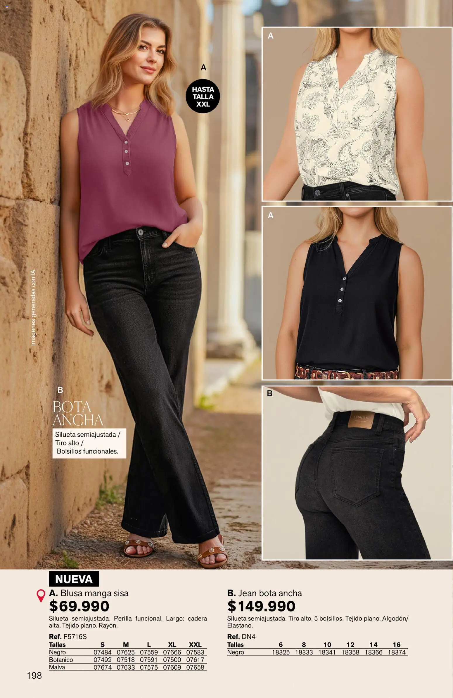 Leonisa revista - valida desde el 03.04.2026 | Página: 198 | Productos: Jean, Blusa