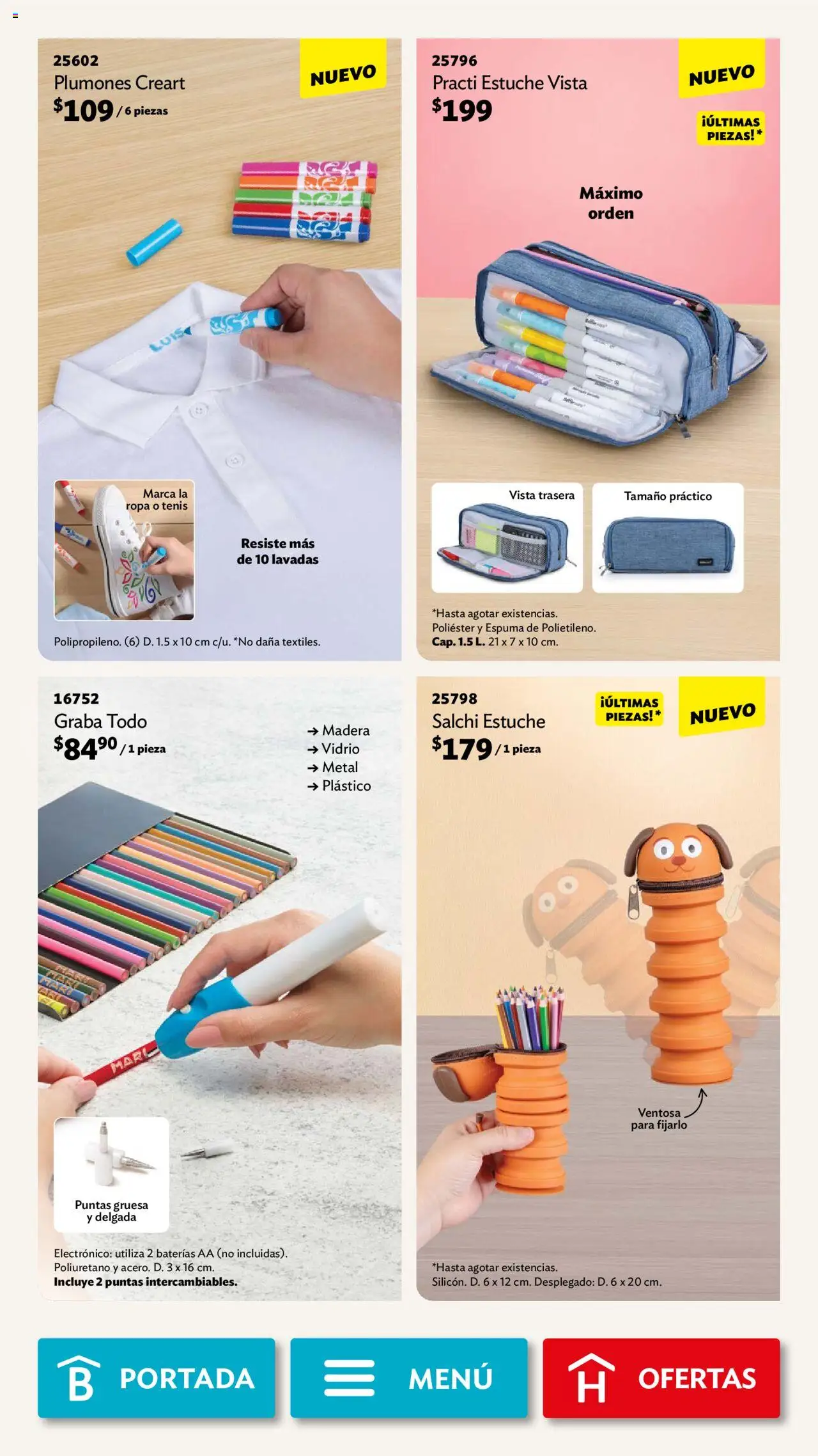 Nuevas ofertas de Betterware válidas en toda la República Mexicana desde el 01.09.2025. ¡Encuentra las mejores ofertas en Betterware - Campaña 9 2025! | Página: 115 | Productos: Tenis, Estuche, Espuma, Ropa