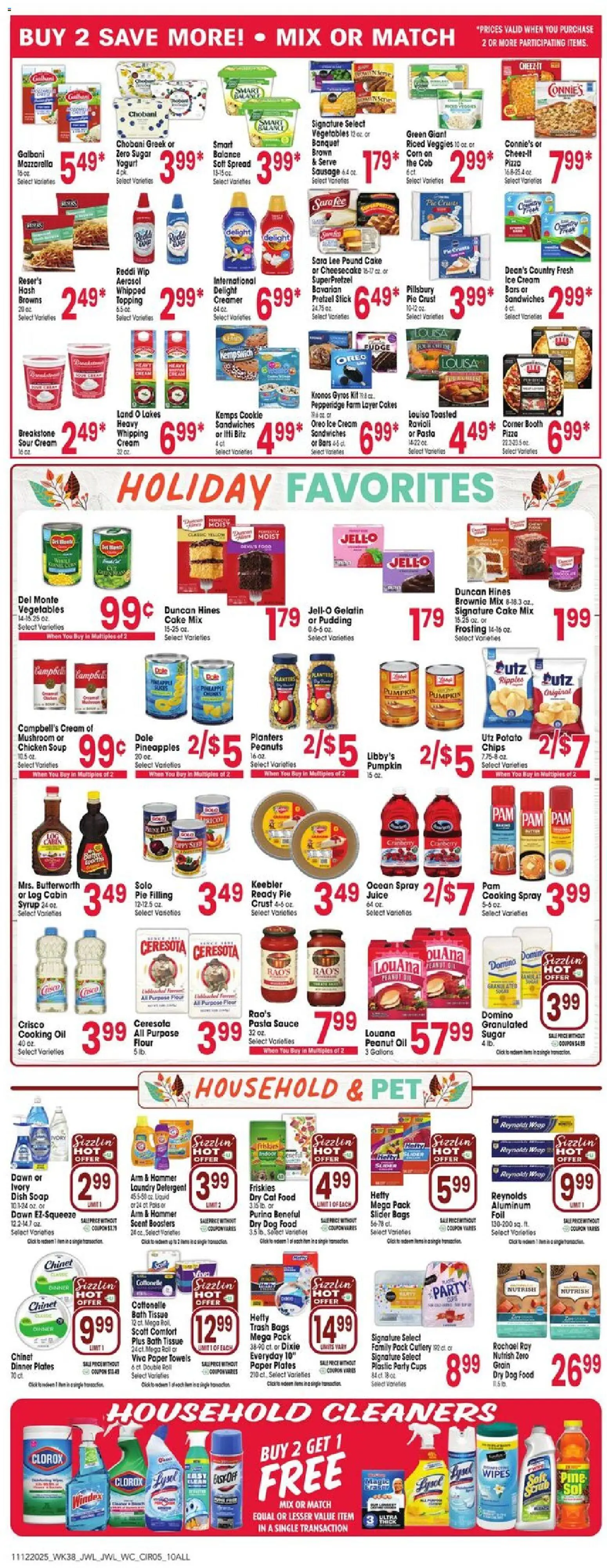 Jewel Osco Weekly Ad - IN - valid from 12.11.2025 | Page: 5 | Products: Pizza, Juice, Detergent, Sugar