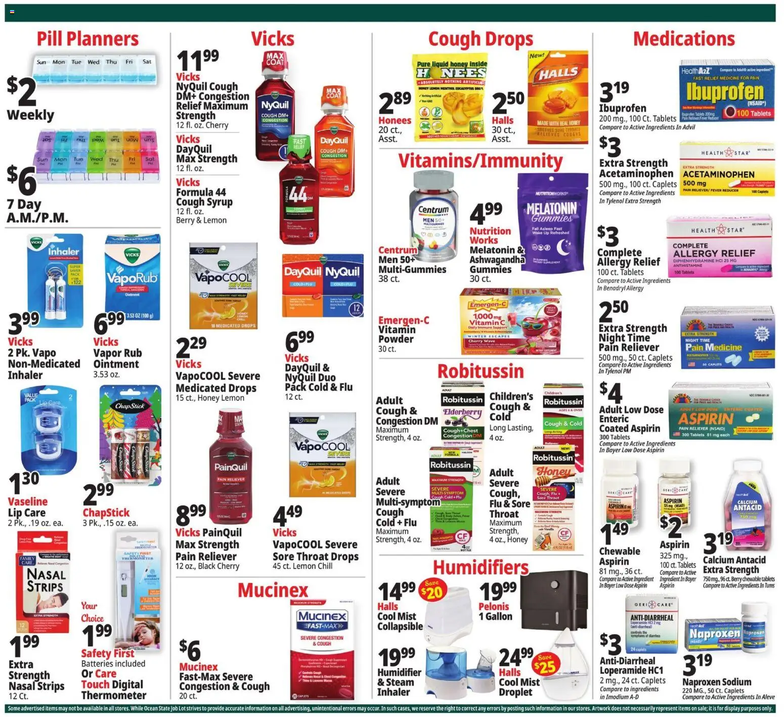 Ocean State Job Lot Weekly Ad - MA - valid from 27.11.2025 | Page: 25 | Products: Melatonin, Powder, Lemon, Thermometer