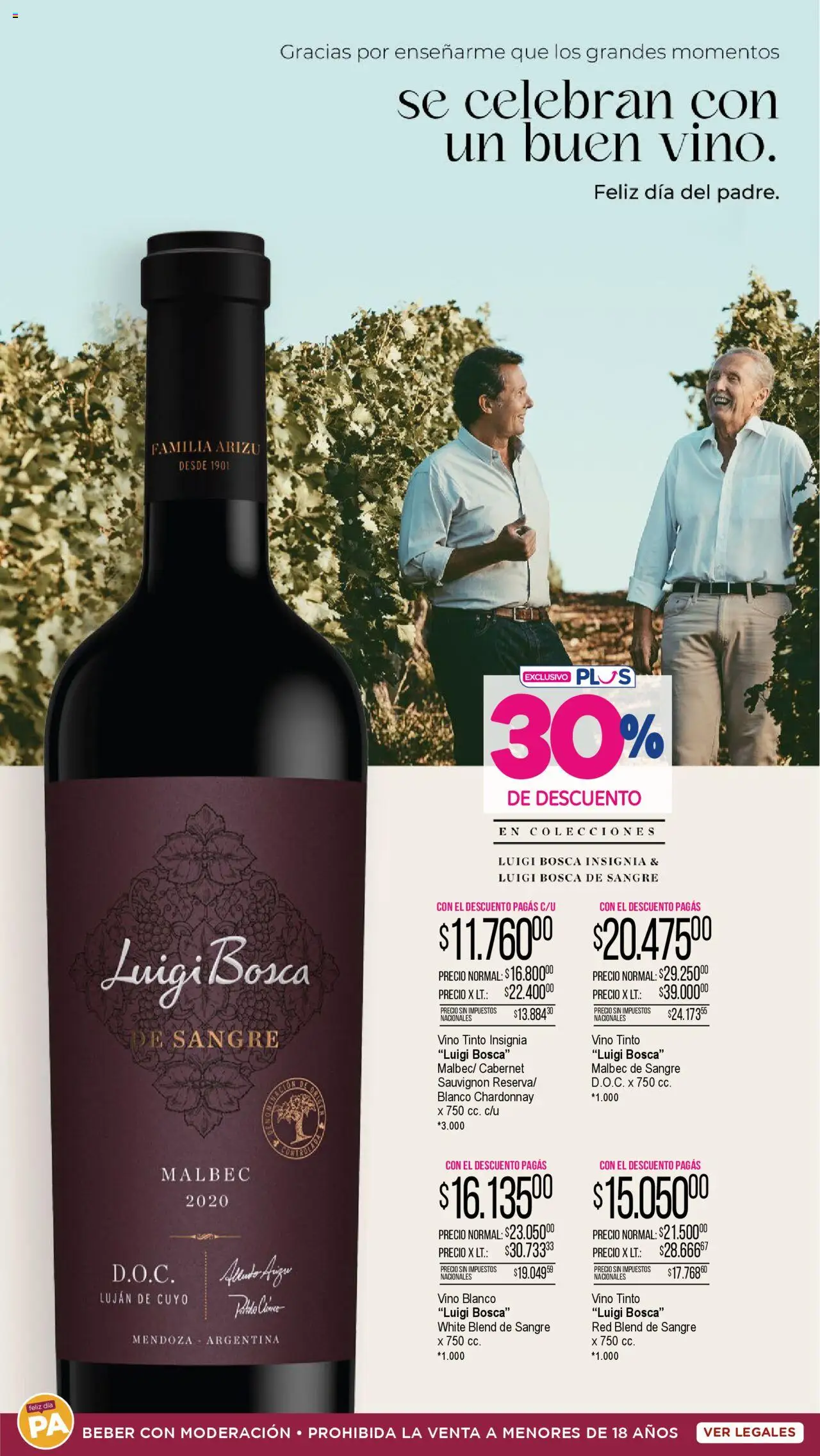 La Anonima Especial bebidas │ válido desde el 05.06.2025 | Página: 4 | Productos: Vino