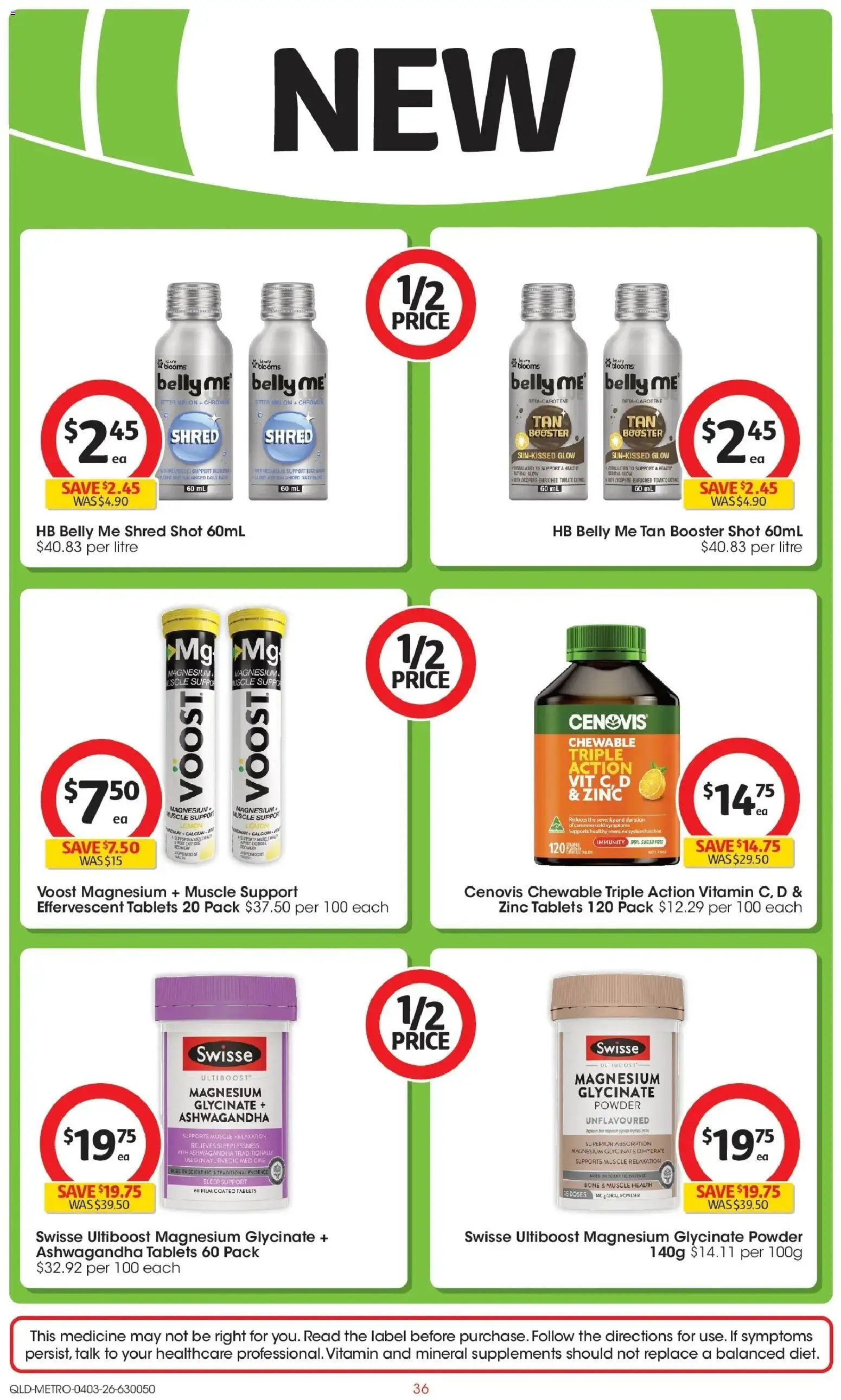 Coles catalogue - valid from 04.03.2026 | Page: 36 | Products: Powder, Melon, Sugar, Tablets