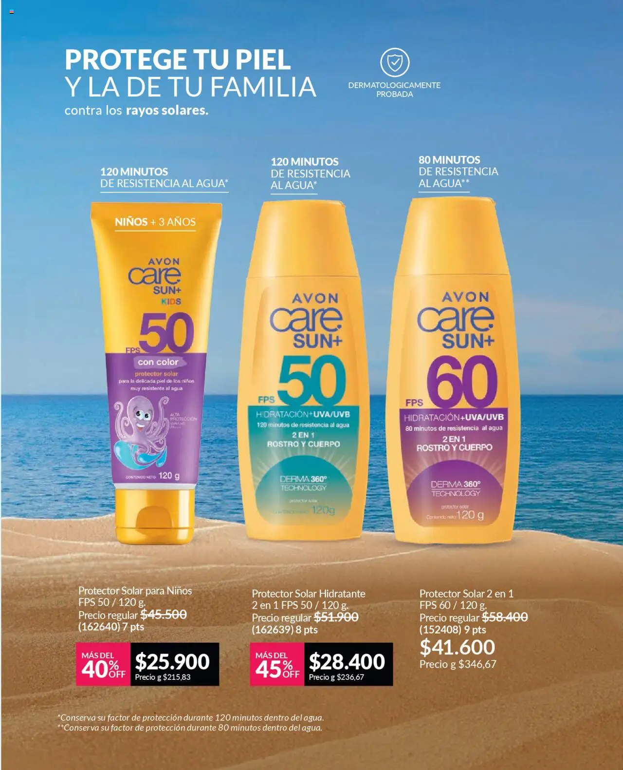 Avon revista - valida desde el 12.09.2025 | Página: 135 | Productos: Agua, Protector solar