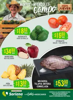 Vista previa de Soriana - Martes y Miércoles del Campo Súper: Chih, Delicias, Dur y Coah (excepto Saltillo), nuevo folleto de la tienda, válido en México a partir del 24.02.2026