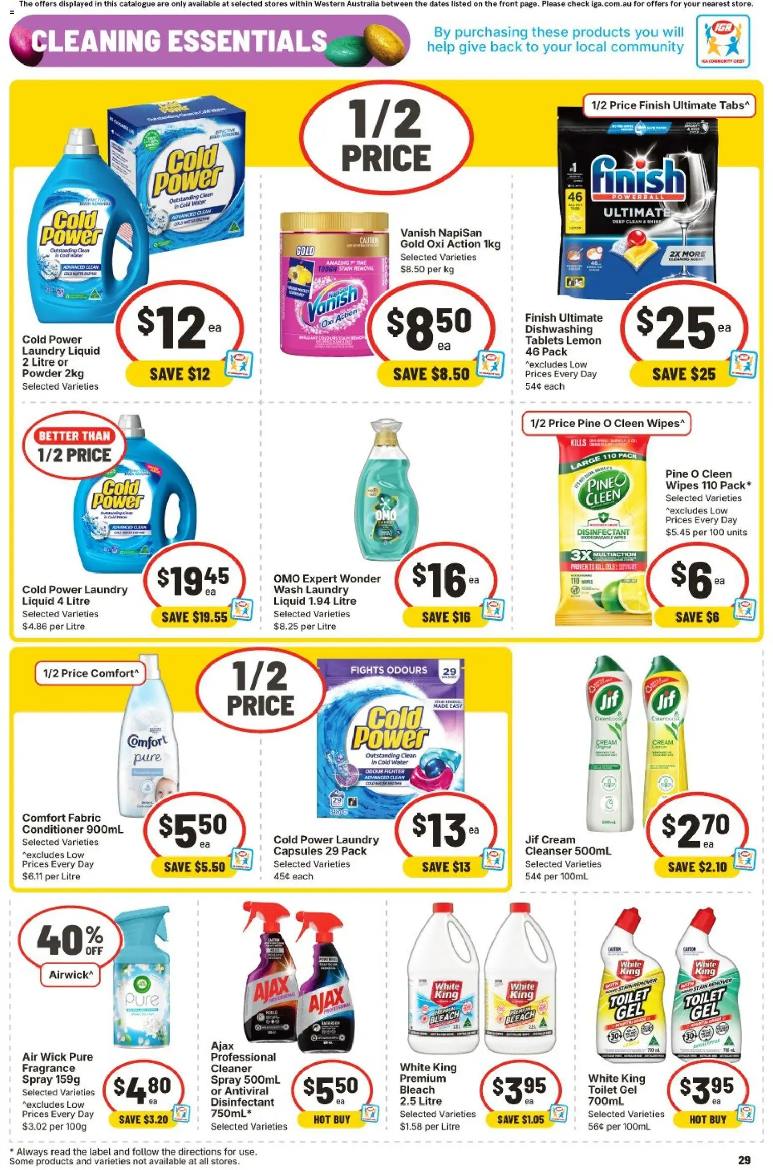 IGA catalogue - valid from 25.03.2026 | Page: 29 | Products: Fragrance, Cleaner, Lemon, Tablets