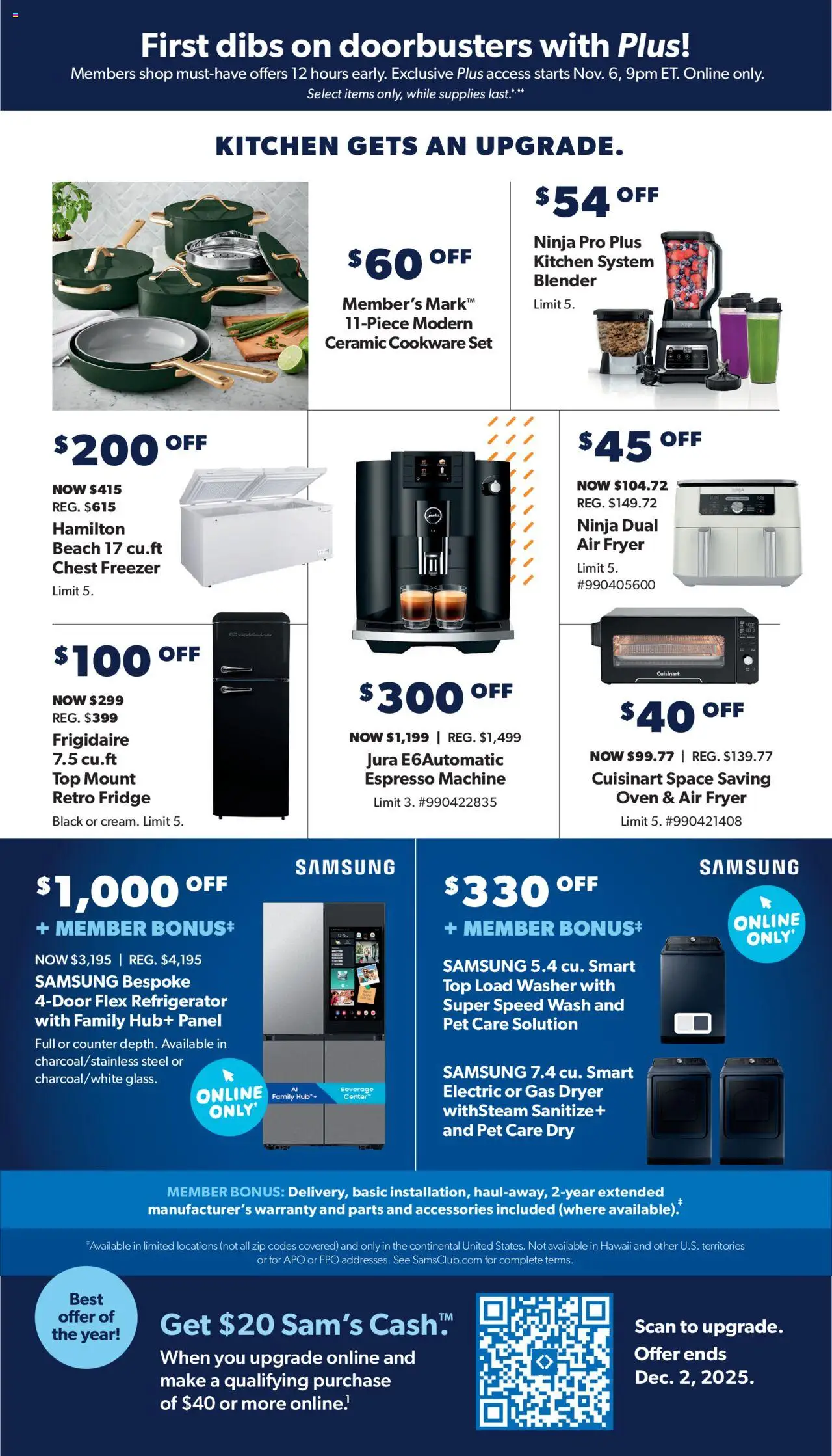 Sam's Club Black Friday - valid from 20.10.2025 | Page: 7 | Products: Fryer, Blender, Refrigerator, Oven