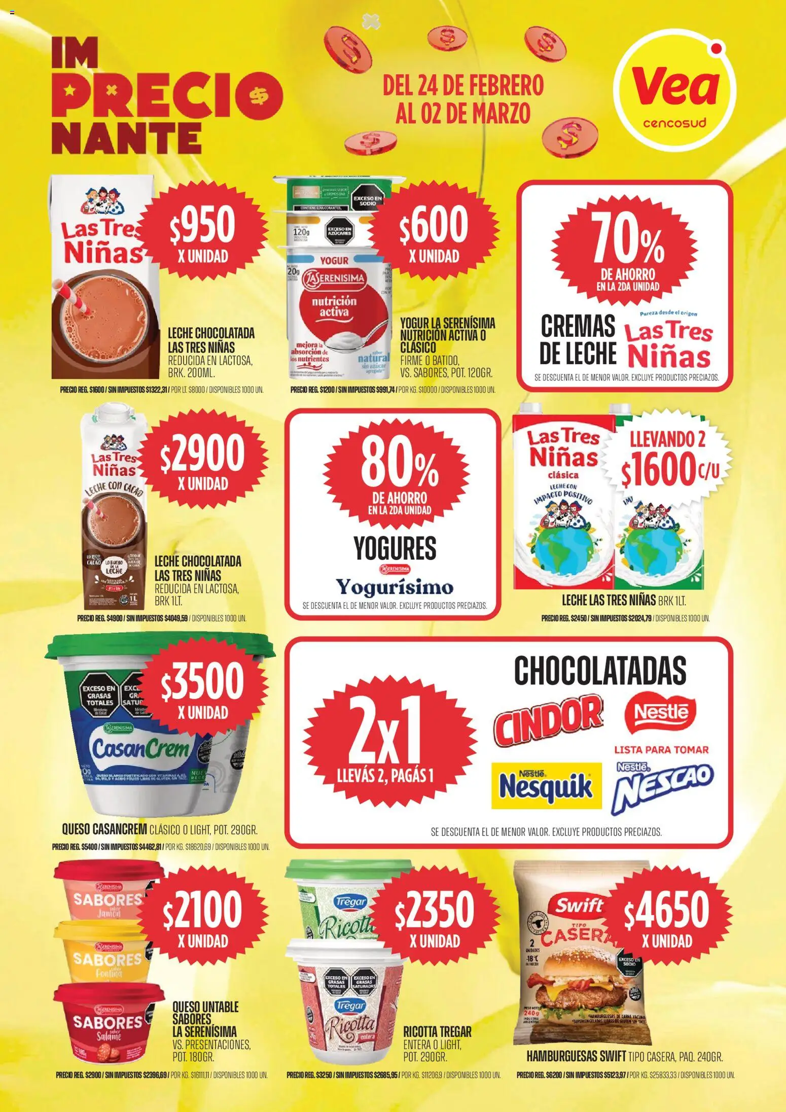 Vea ofertas │ válido desde el 24.02.2026 | Página: 6 | Productos: Azucar, Leche, Queso, Yogur