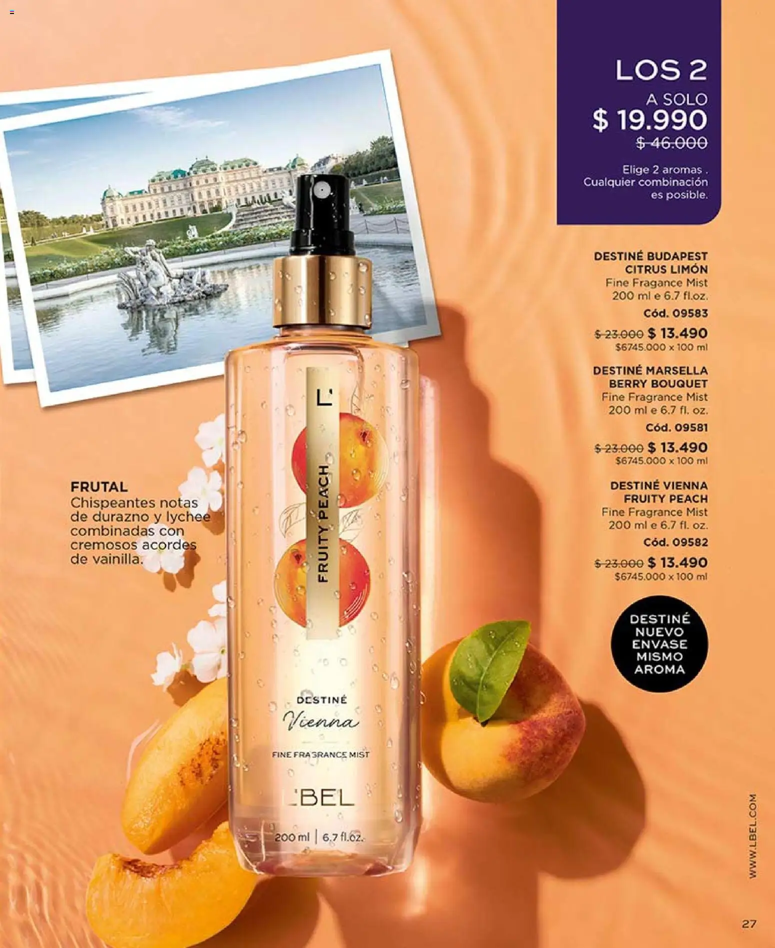 Catálogo L'Bel Campaña 7 │ válido desde el 18.04.2026 | Página: 27 | Productos: Limón, Durazno