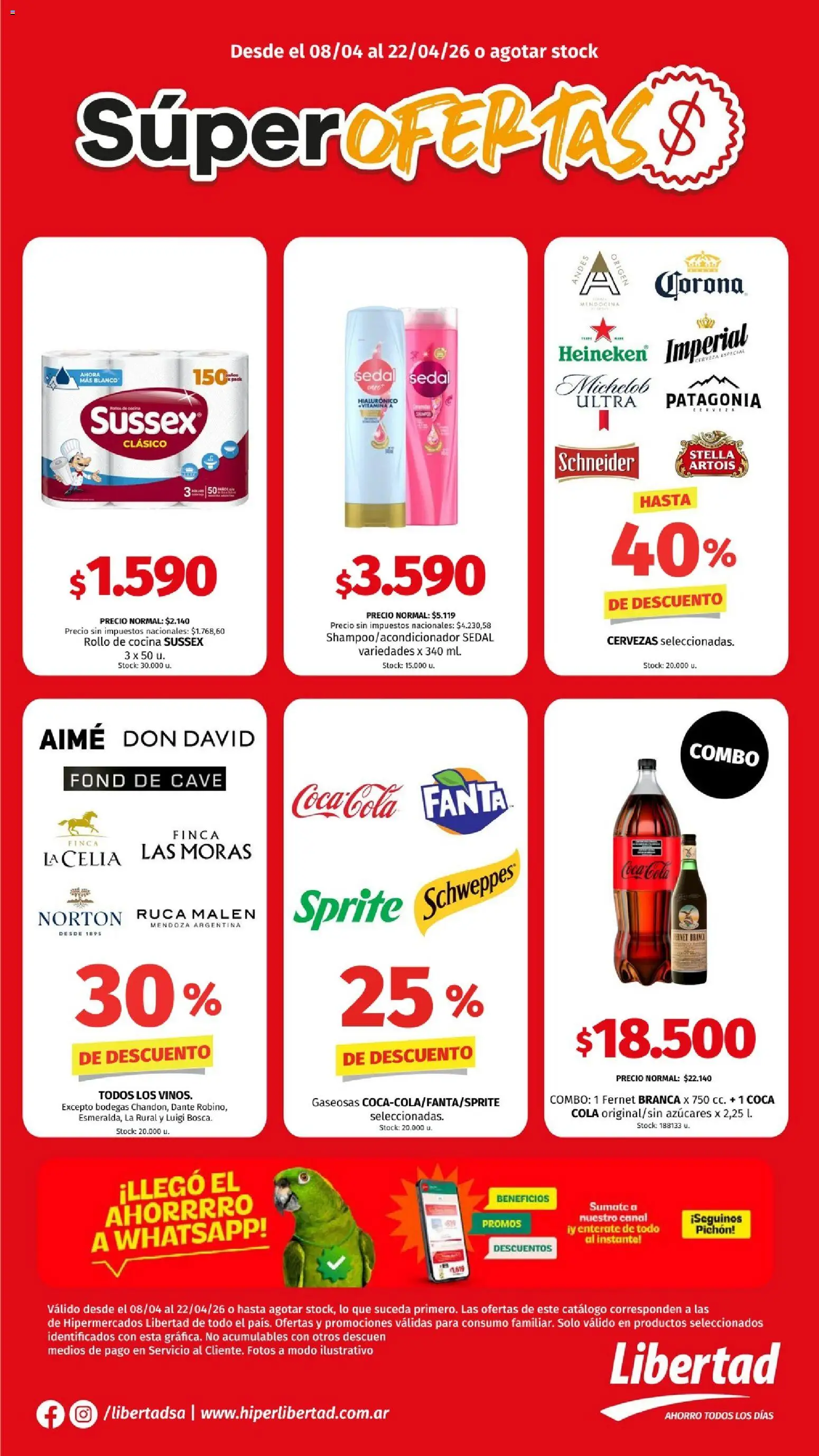 Hipermercado Libertad  - Super ofertas  │ válido desde el 08.04.2026 | Página: 1
