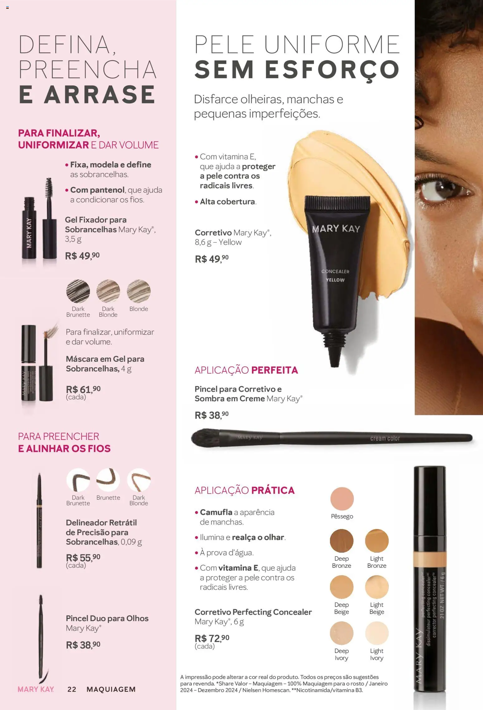 Mary Kay Folheto - válido de 01.11.2025 | Página: 22 | Produtos: Maquiagem, Corretivo, Pincel, Creme