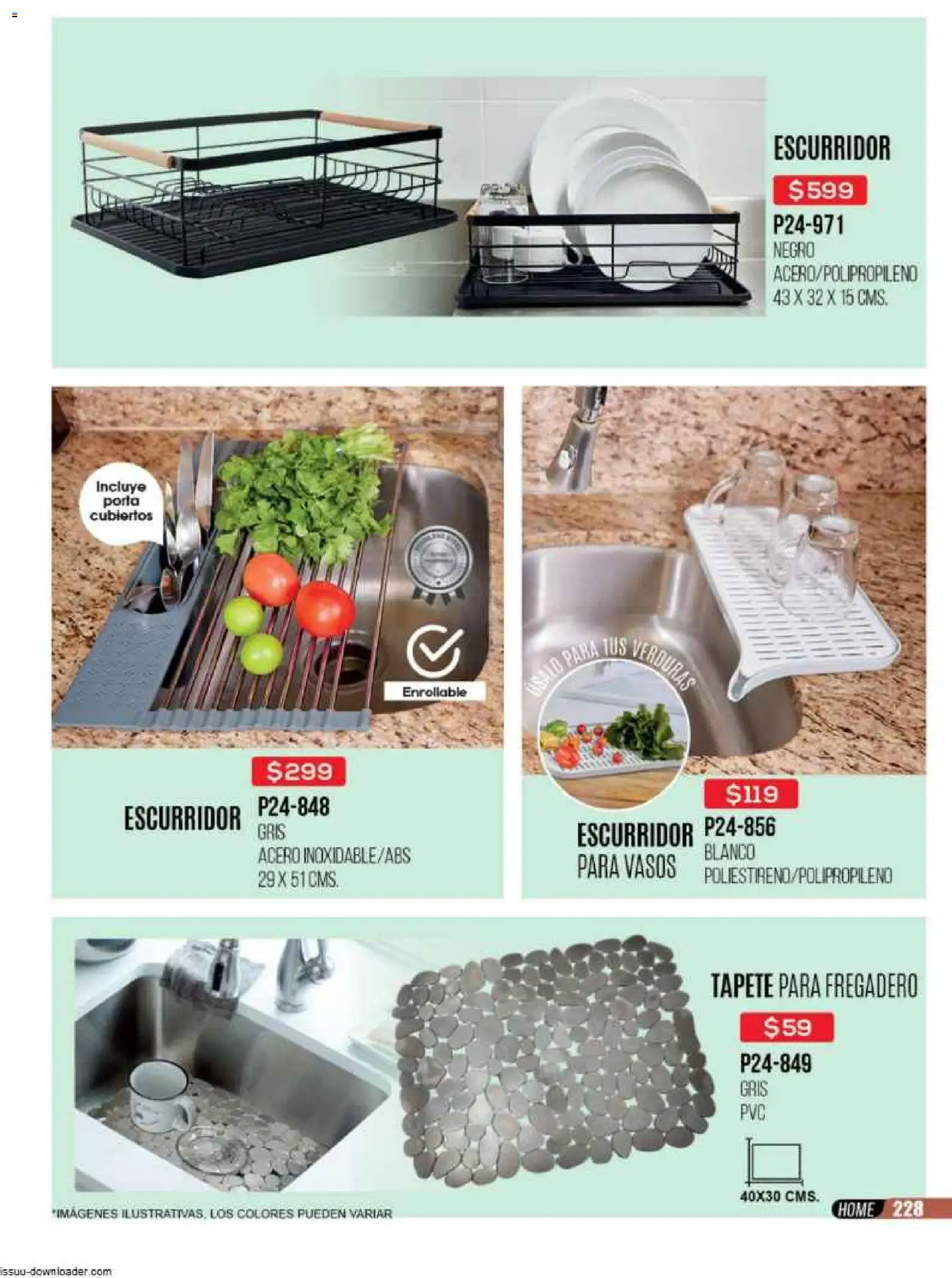 Nuevas ofertas de Cklass válidas en toda la República Mexicana desde el 31.10.2025. ¡Encuentra las mejores ofertas en Cklass catálogo Super Rebajas Ropa! | Página: 231 | Productos: Escurridor, Vasos, Tapete