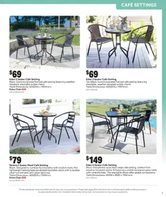 Mitre 10 catalogue - valid from 03.09.2025 | Page: 9 | Products: Table, Chair, Accessories, Umbrella