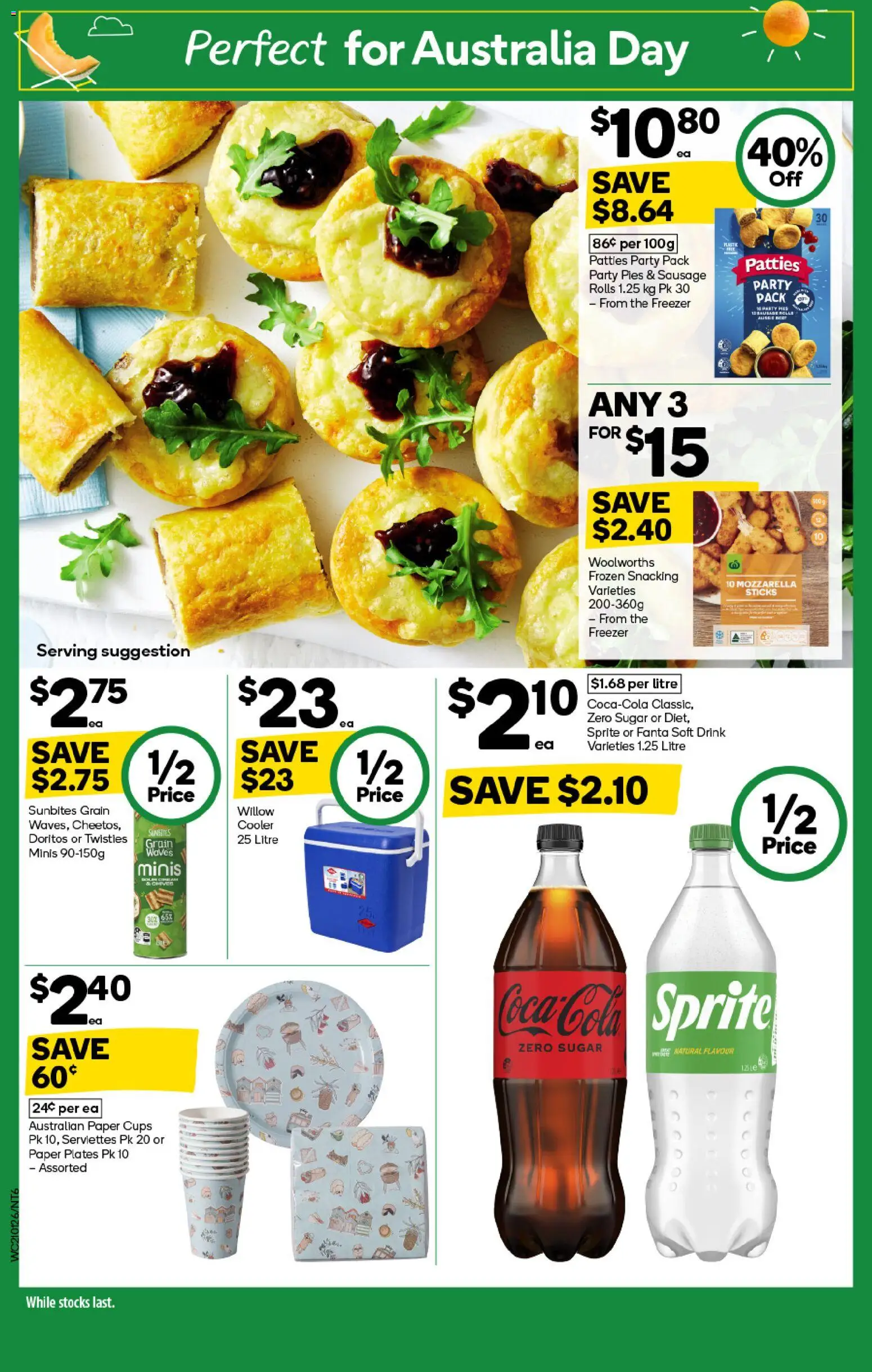 Woolworths catalogue - valid from 21.01.2026 | Page: 6 | Products: Cups, Coca Cola, Sugar, Sausage