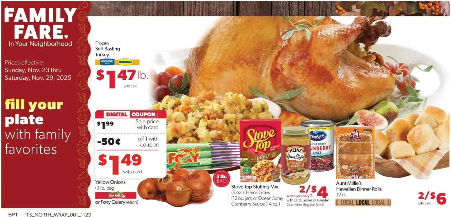 Family Fare Weekly Ad - valid from 23.11.2025 | Page: 2 | Products: Sauce, Bag, Stove