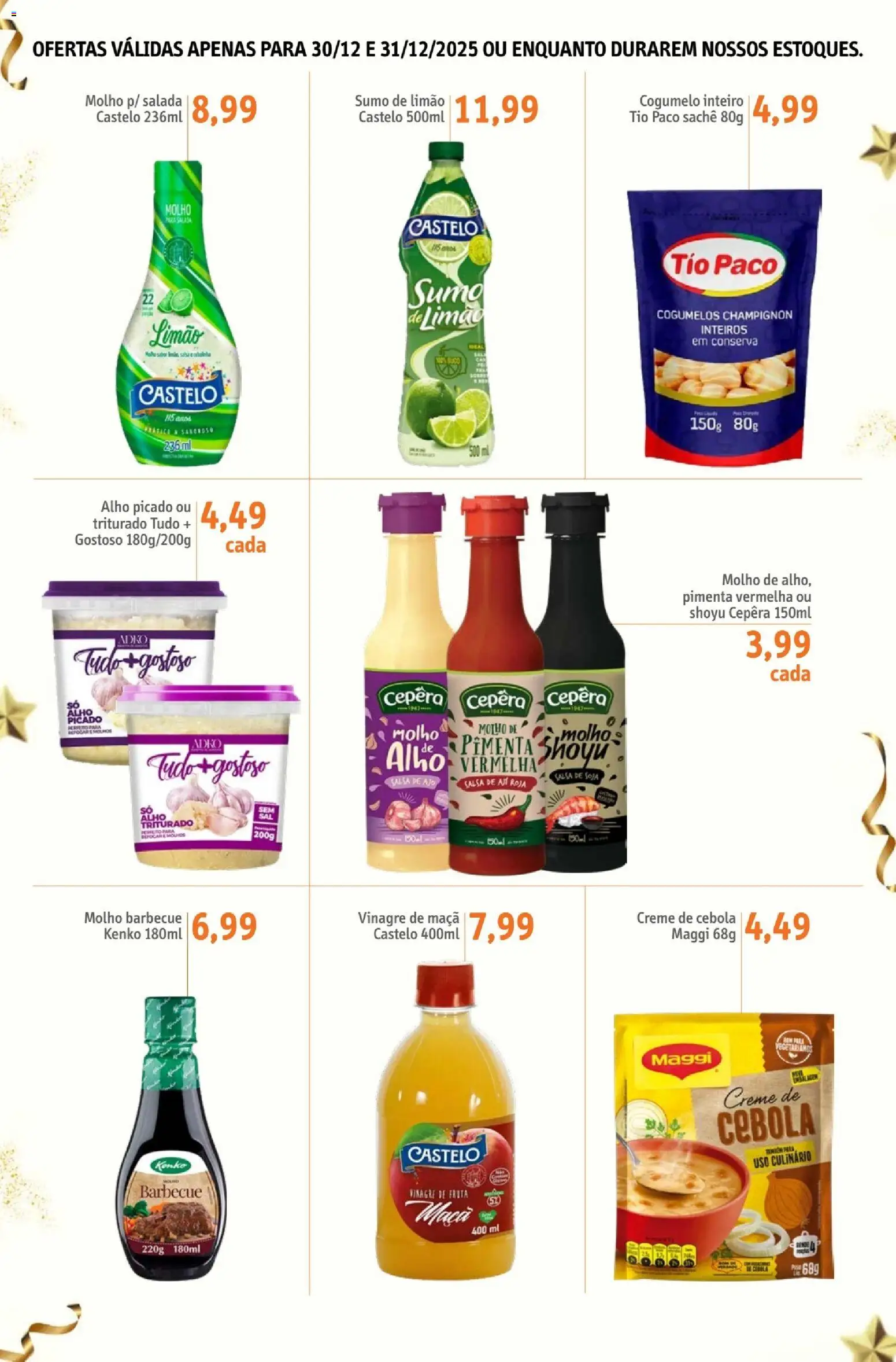 Sonda Folheto - válido de 30.12.2025 | Página: 12 | Produtos: Alho, Pimenta, Vinagre, Cogumelo