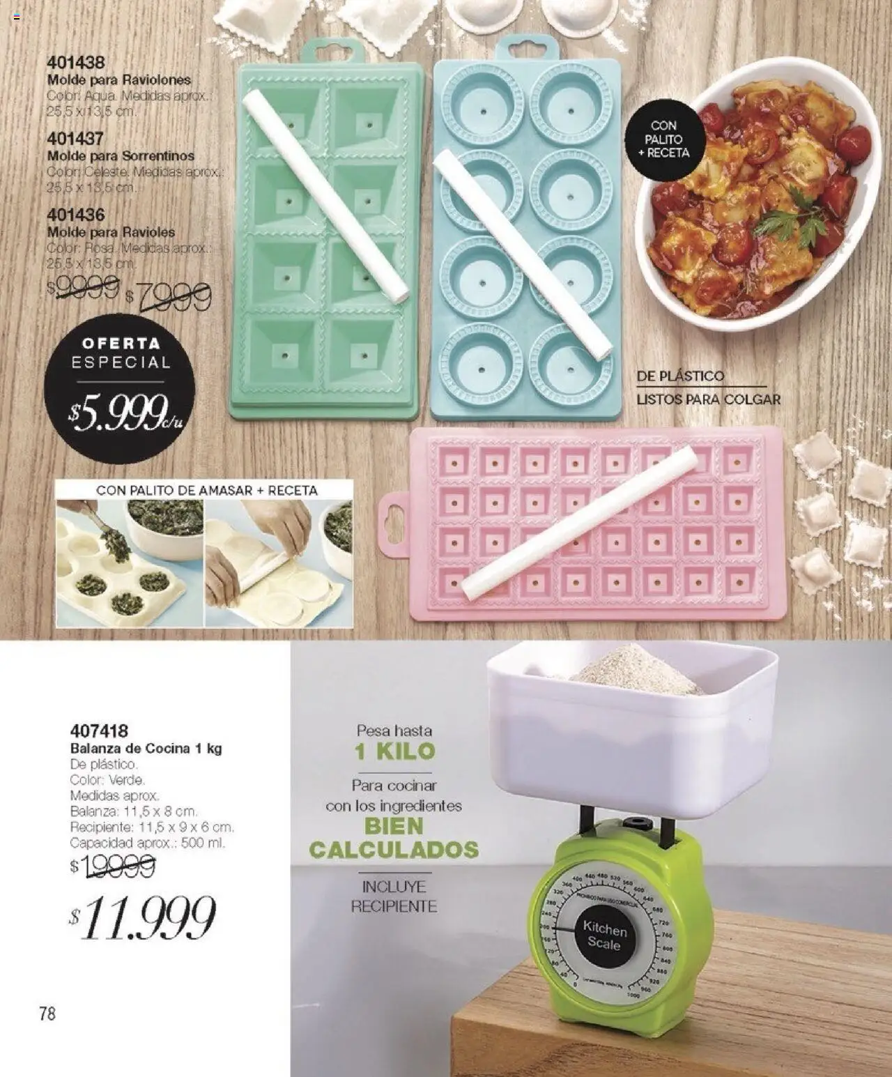 Violetta catálogo │ válido desde el 07.08.2025 | Página: 78 | Productos: Balanza, Cocina, Molde, Ravioles