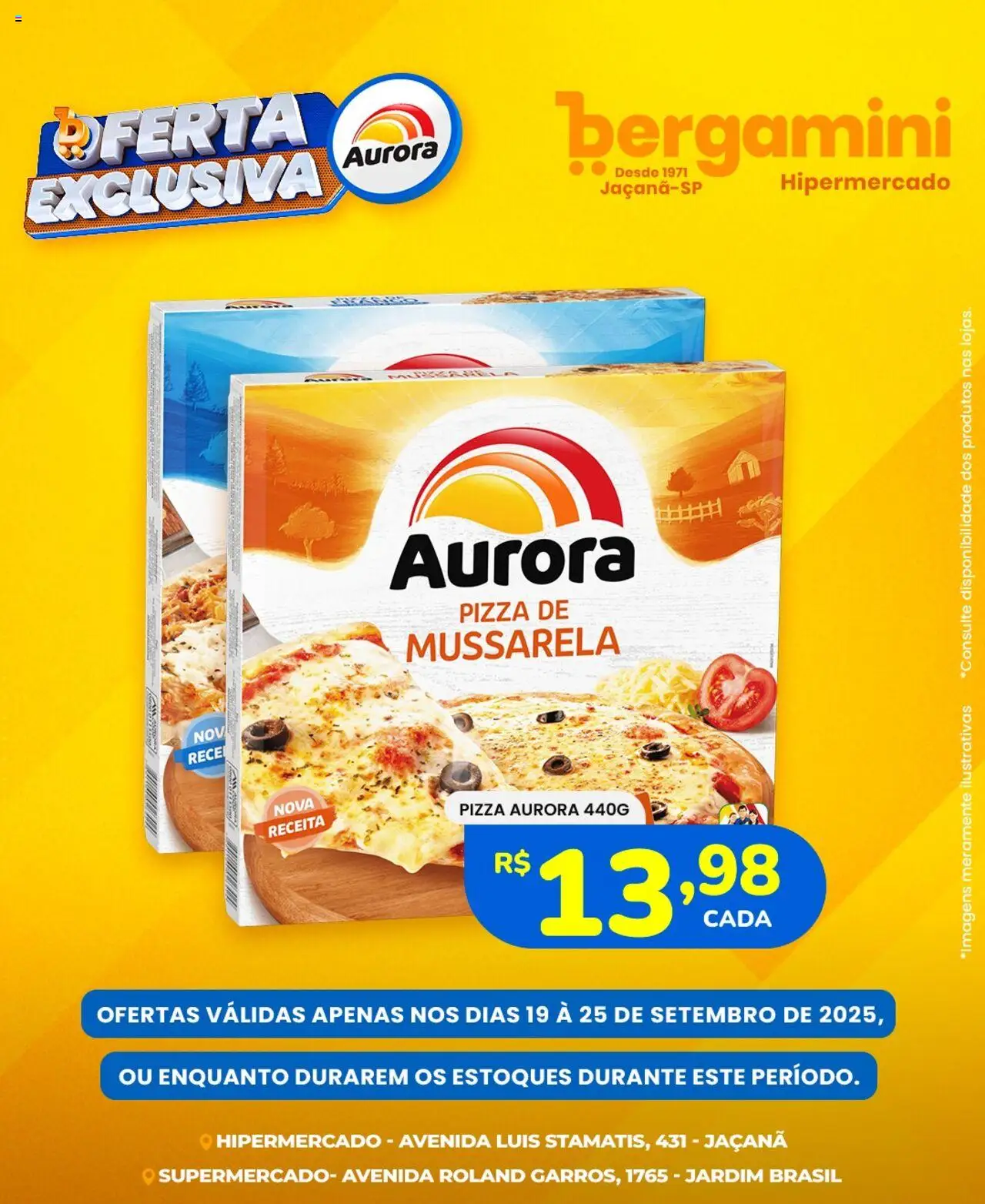 Supermercado Bergamini Folheto - válido de 19.09.2025 | Página: 5 | Produtos: Pizza, Mussarela