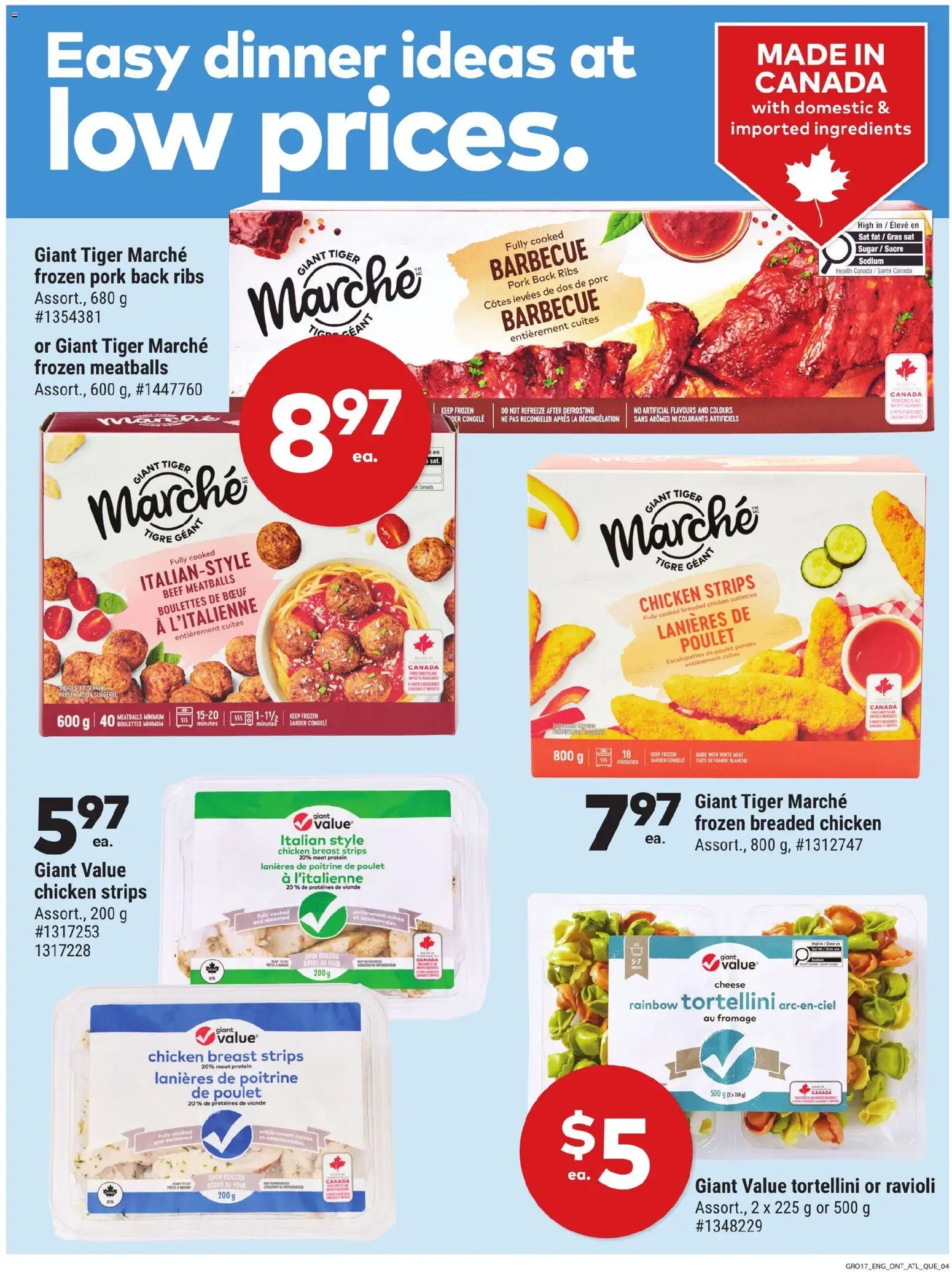 Giant Tiger flyer valid from 26.11.2025 | Page: 4 | Products: Beef, Pasta, Oven, Chicken