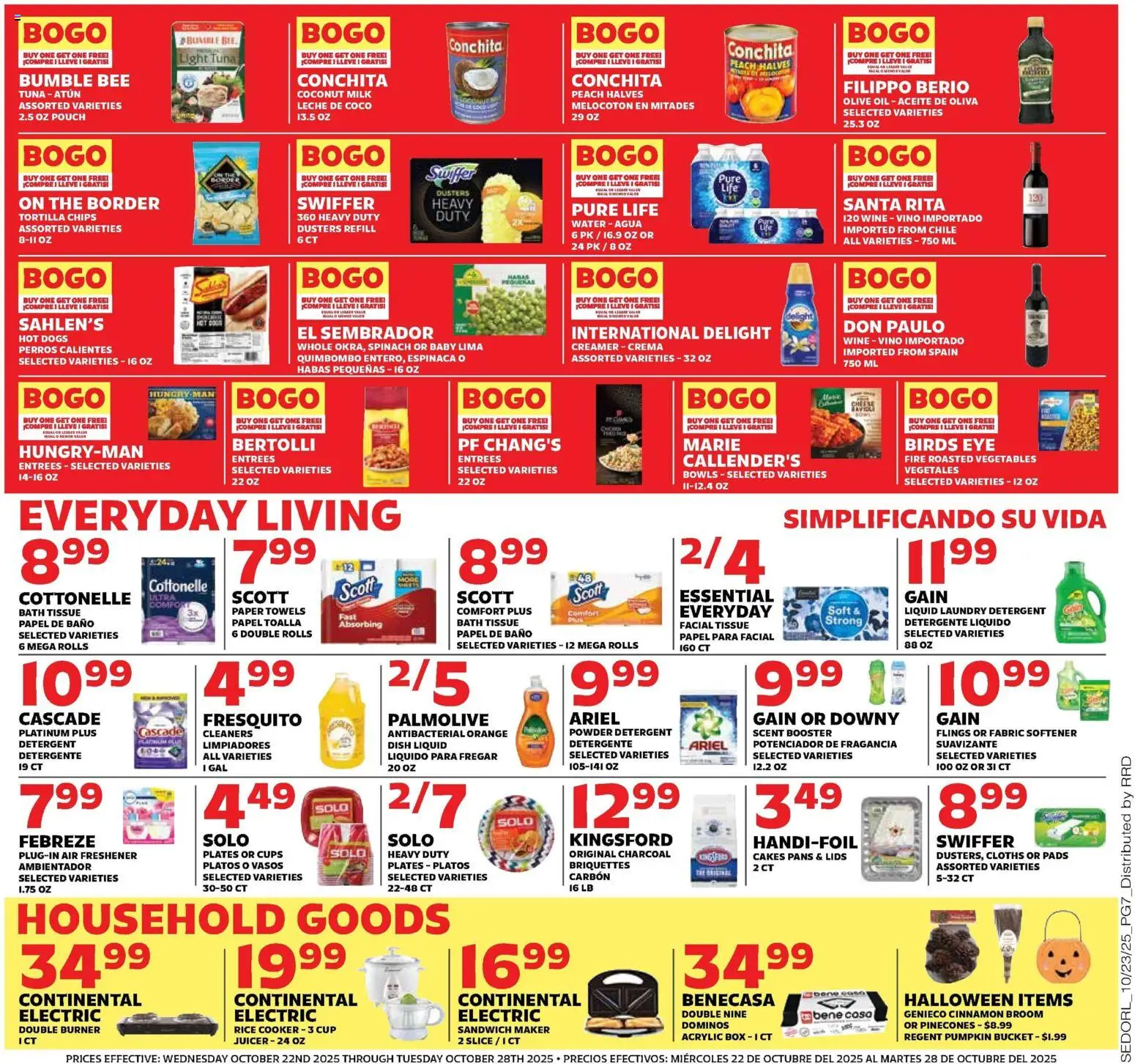 Sedano's Weekly Ad - valid from 22.10.2025 | Page: 7 | Products: Box, Bath, Cheese, Rice Cooker