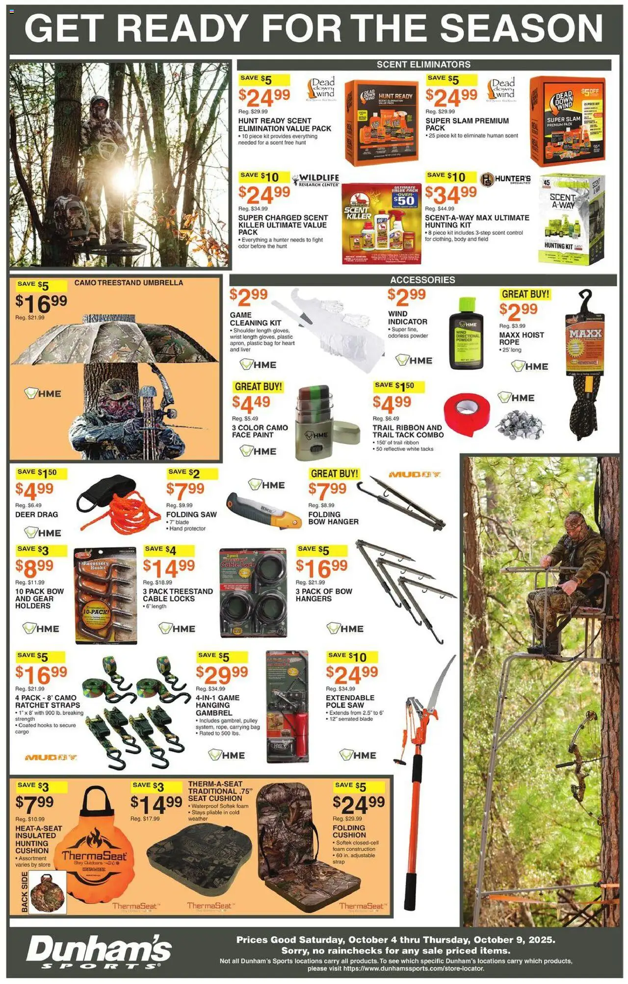 Dunham's Sports Weekly Ad - valid from 04.10.2025 | Page: 3 | Products: Saw, Bow, Cushion, Cable