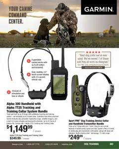 Preview of Cabela's weekly ads valid from 11.08.2025 | Page: 383 | Products: Battery, Dog collar, Satellite