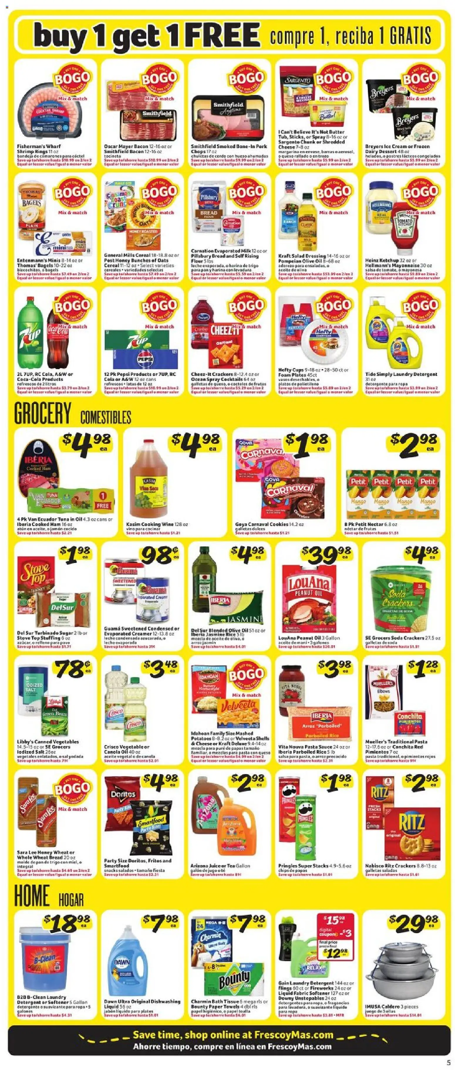 Fresco y Más Weekly Ad - valid from 19.11.2025 | Page: 6 | Products: Milk, Ham, Juice, Mayonnaise