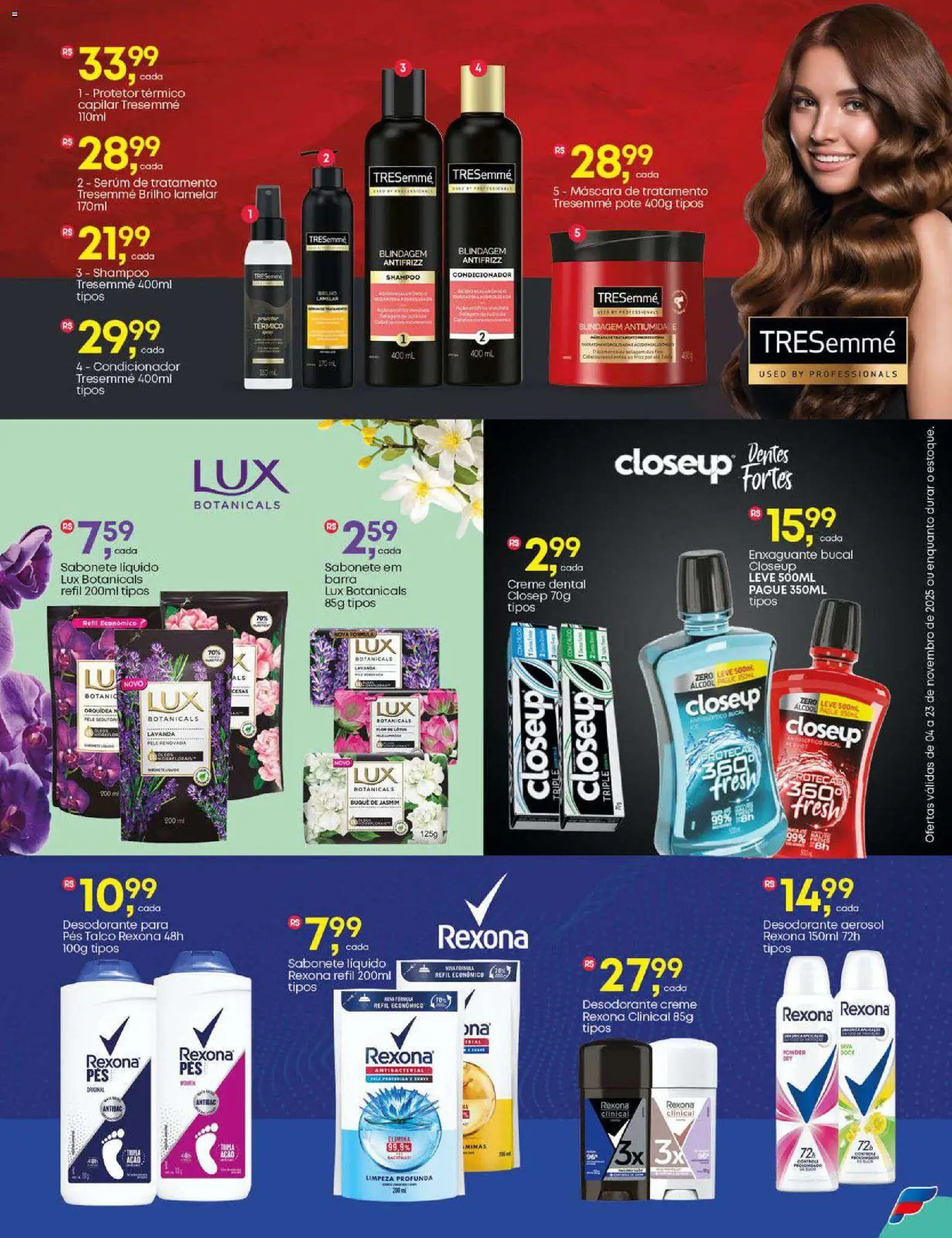 Frangolândia Folheto - válido de 04.11.2025 | Página: 7 | Produtos: Talco, Enxaguante bucal, Creme dental, Sabonete líquido