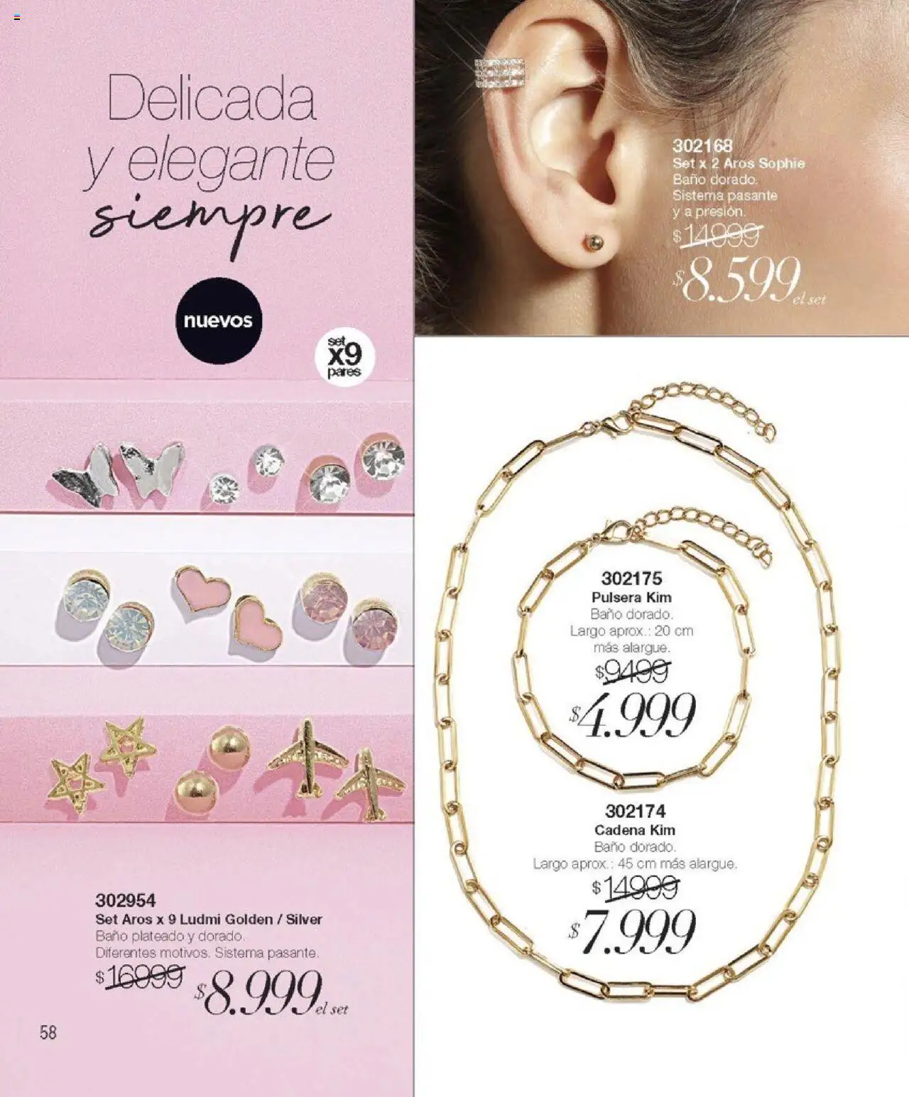 Violetta catálogo │ válido desde el 19.09.2025 | Página: 58 | Productos: Pulsera, Aros, Baño, Alargue