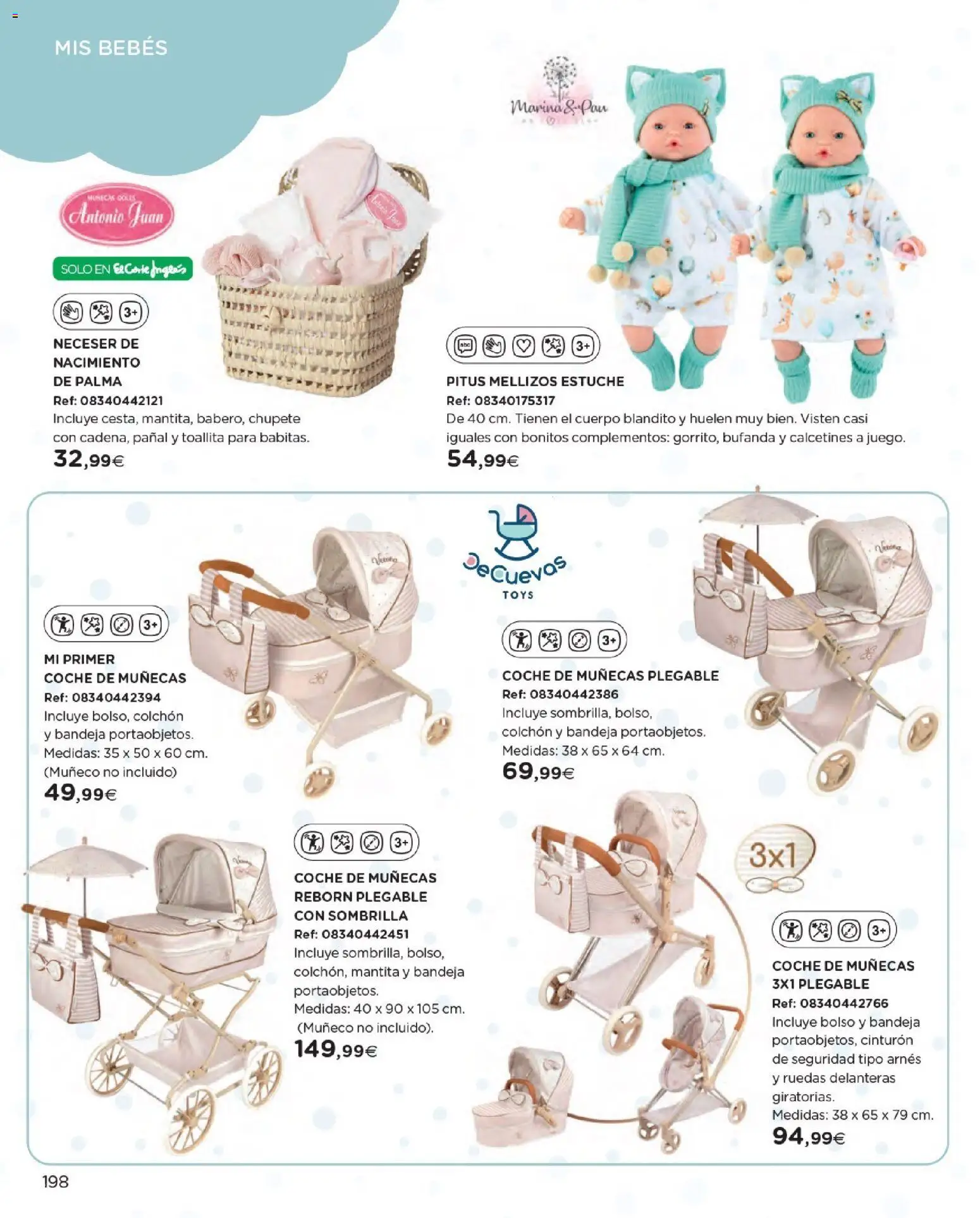 Nuevas ofertas de El Corte Inglés válidas en toda la República Mexicana desde el 27.10.2025. ¡Encuentra las mejores ofertas en El Corte Inglés catálogo Juguetes! | Página: 198 | Productos: Bufanda, Cinturón, Estuche, Colchón