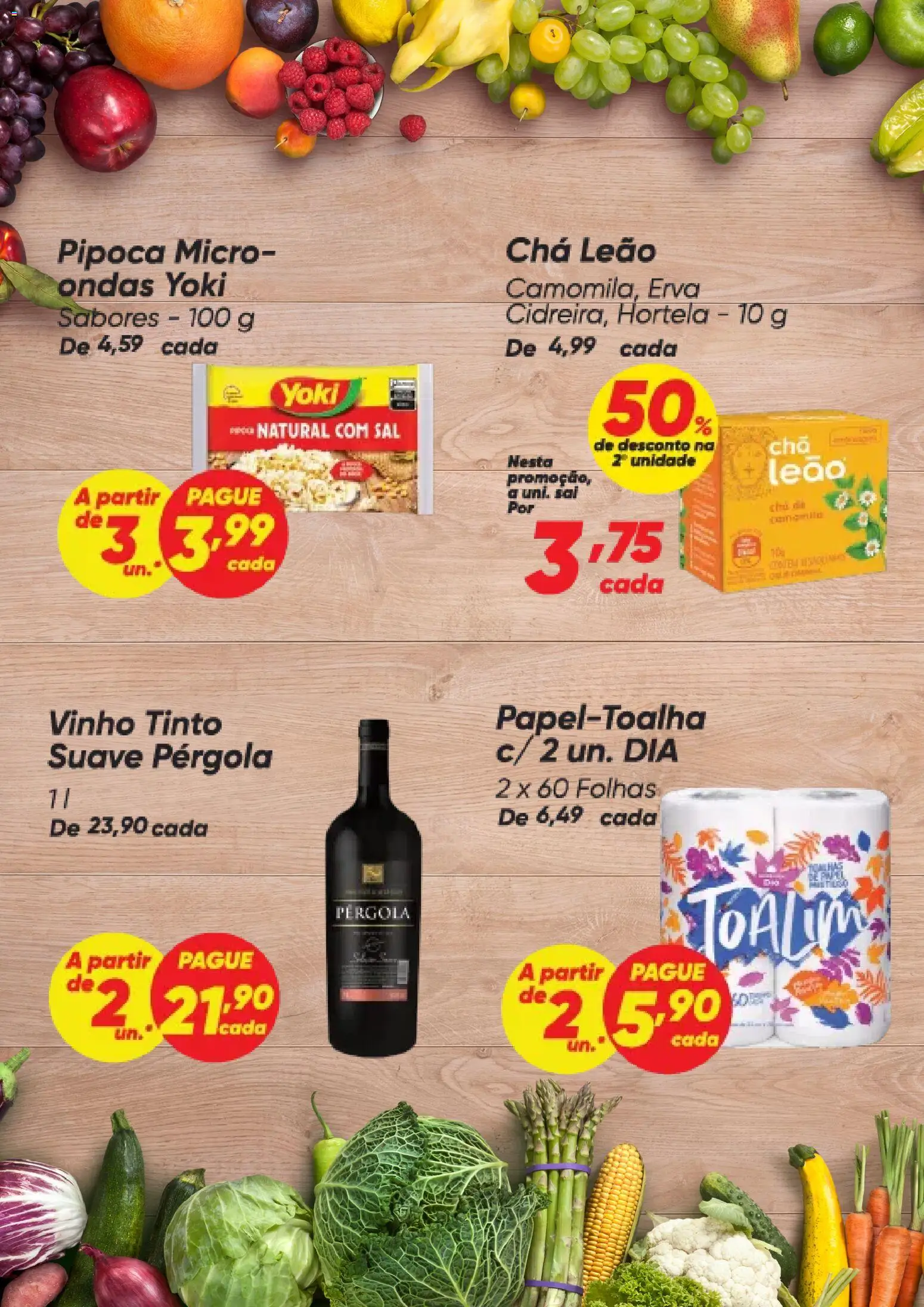 Dia Folheto - válido de 23.10.2025 | Página: 5 | Produtos: Vinho, Chá, Sal, Pipoca