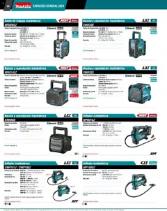 Nuevas ofertas de Makita válidas en toda la República Mexicana desde el 04.09.2025. ¡Encuentra las mejores ofertas en Makita - Catálogo! | Página: 88 | Productos: Usb, Radio, Inflador, Adaptador
