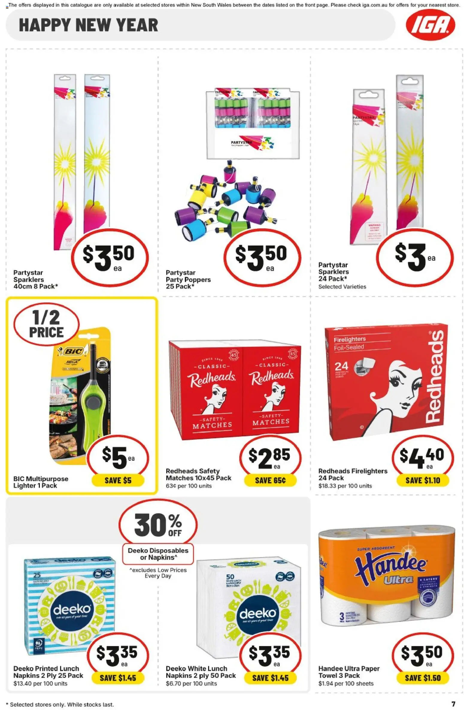 IGA catalogue - valid from 24.12.2025 | Page: 10 | Products: Napkins, Multipurpose
