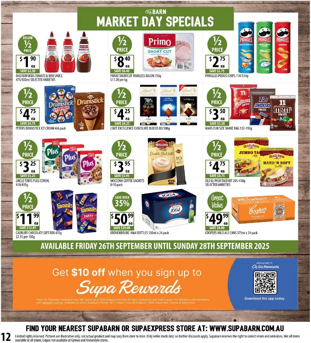 Supabarn catalogue - valid from 24.09.2025 | Page: 12 | Products: BBQ Sauce, Cocoa, Cereal, Salt
