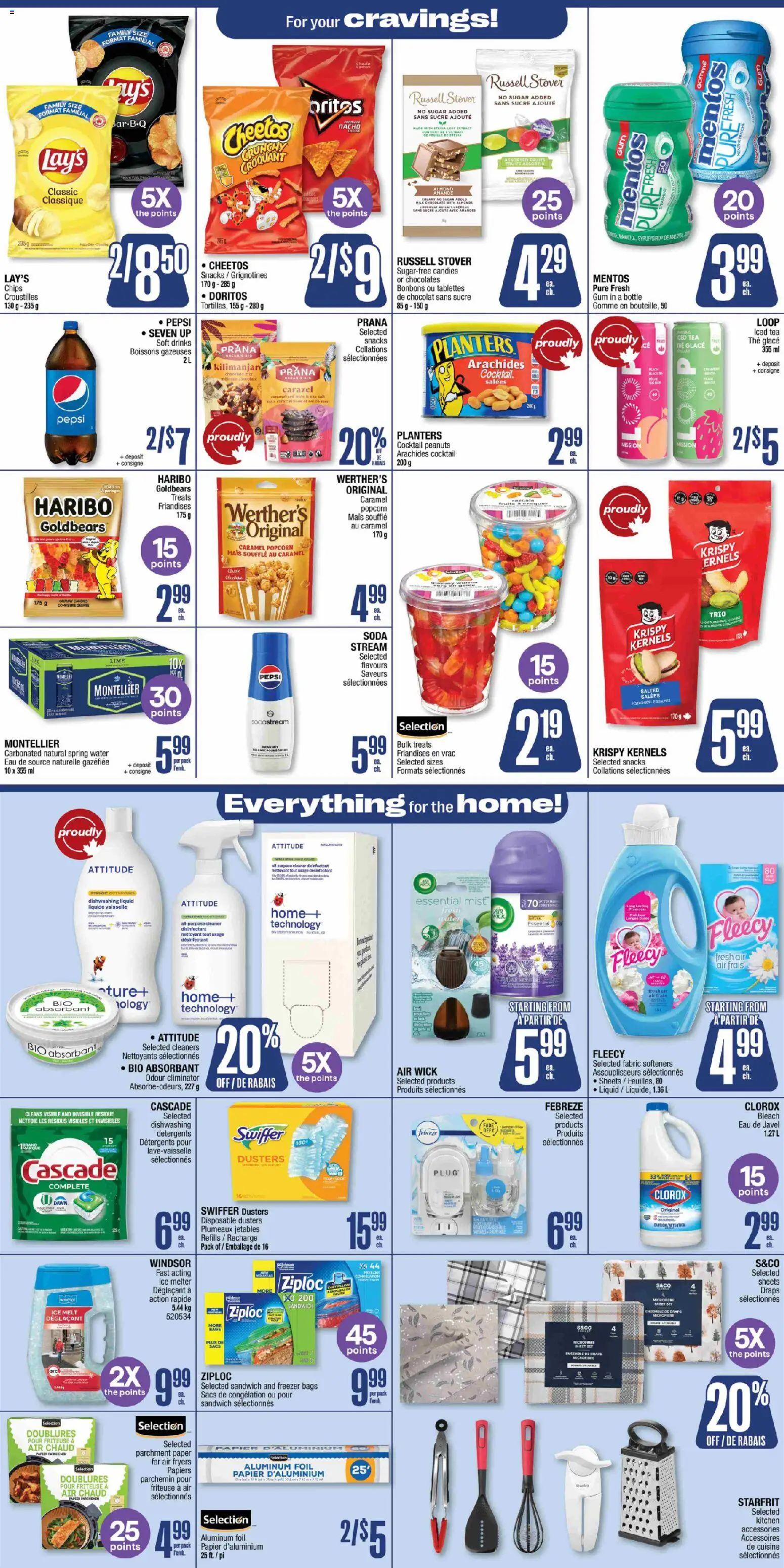 Jean Coutu flyer valid from 27.11.2025 | Page: 10 | Products: Tea, Chips, Milk, Cheese