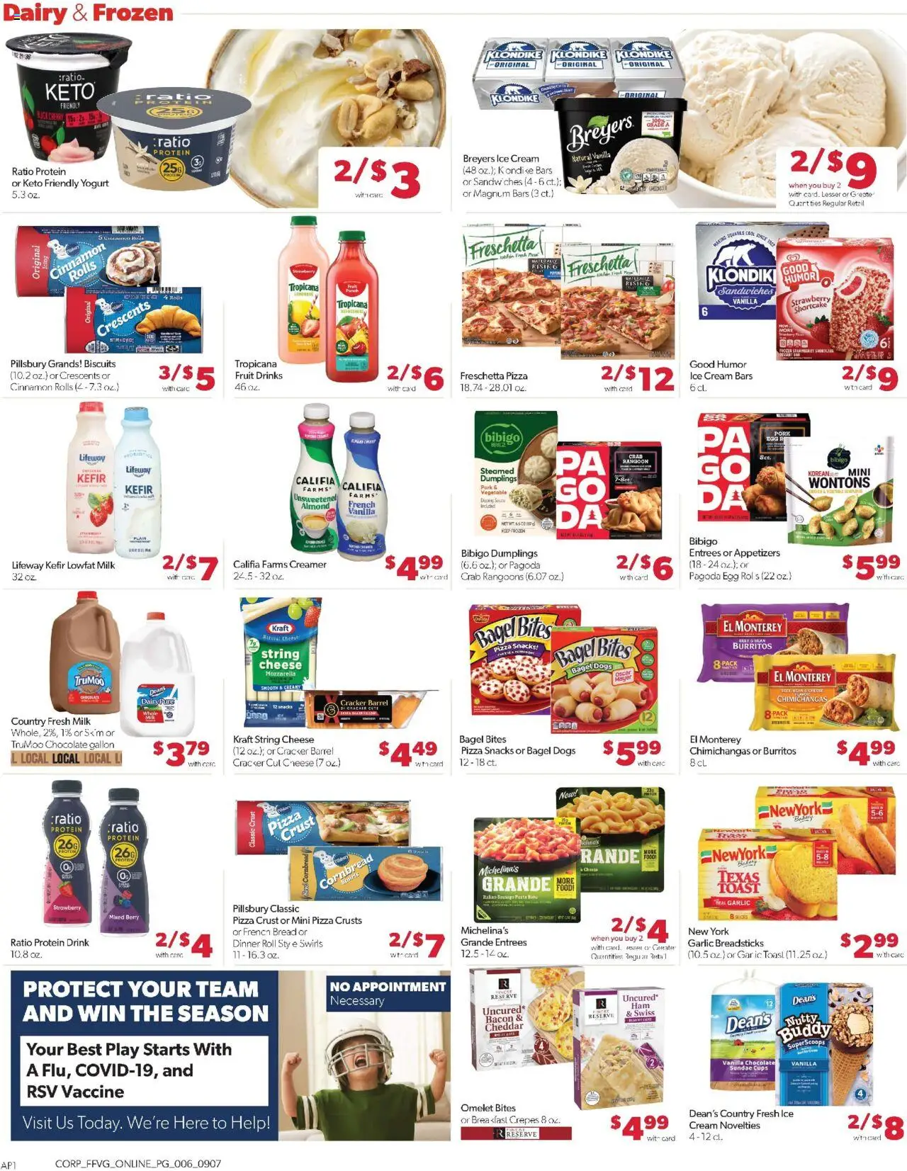 Family Fare Weekly Ad - valid from 07.09.2025 | Page: 10 | Products: Milk, Cheese, Pizza, Cream