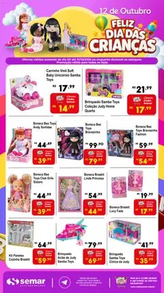 Semar Supermercado - Ofertas Especial Dia das Crianças - Pré-Visualização do folheto da loja Semar Supermercado, válido de 02.10.2025