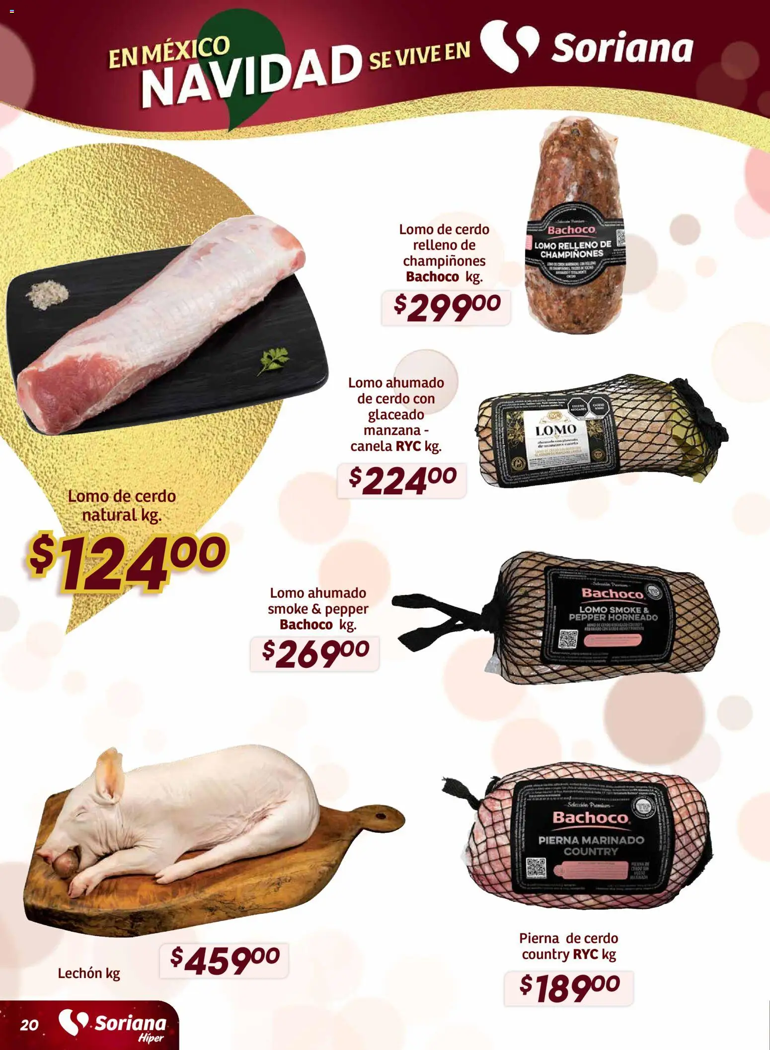 Nuevas ofertas de Soriana válidas en toda la República Mexicana desde el 27.11.2025. ¡Encuentra las mejores ofertas en Soriana - Preciazazaso Híper: Camp, Chia, Oax, Q. Roo, Tab, Yuc! | Página: 21 | Productos: Manzana, Cerdo