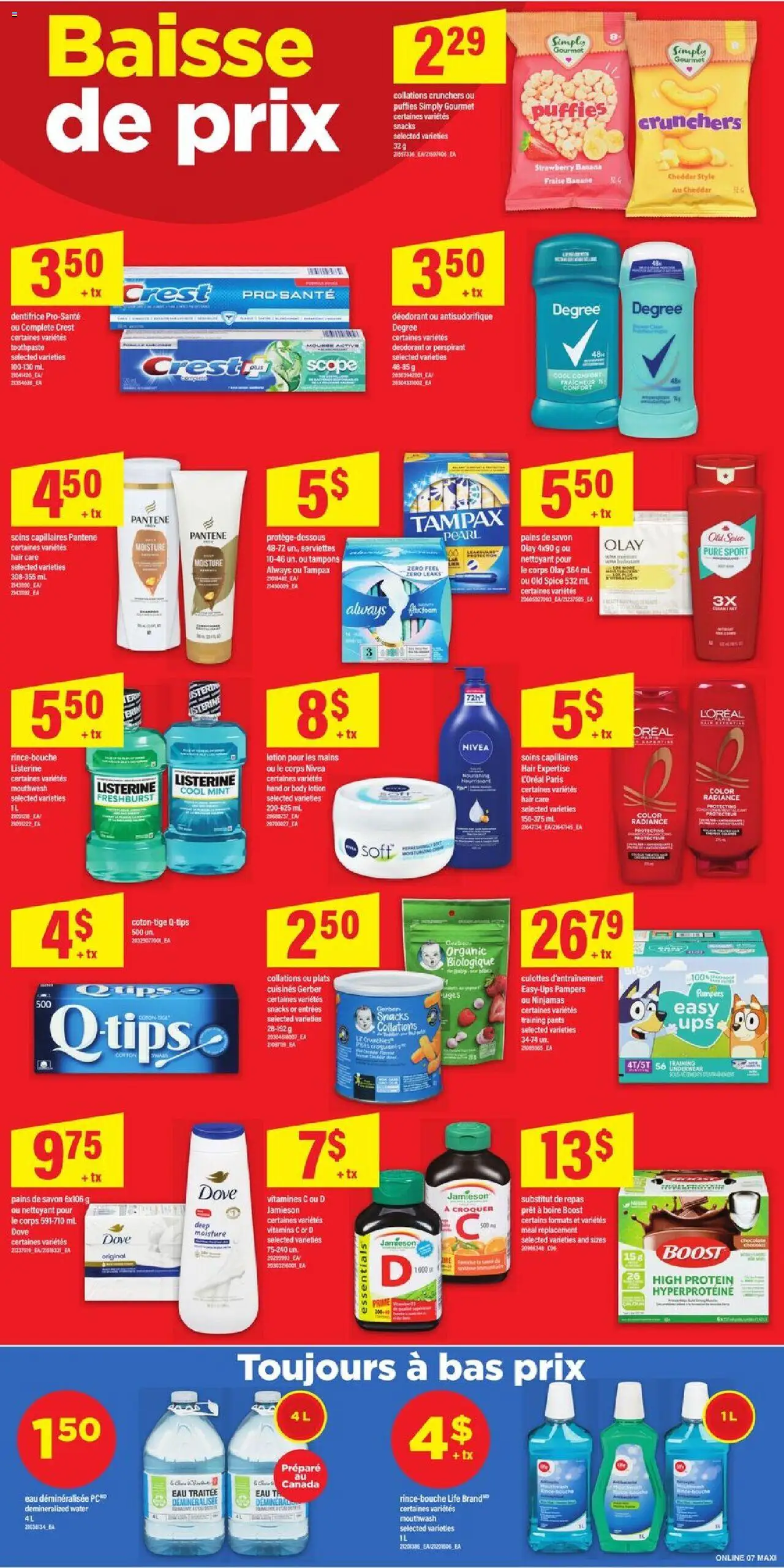 Maxi flyer valid from 02.10.2025 | Page: 11 | Products: Deodorant, Toothpaste, Mouthwash, Pants