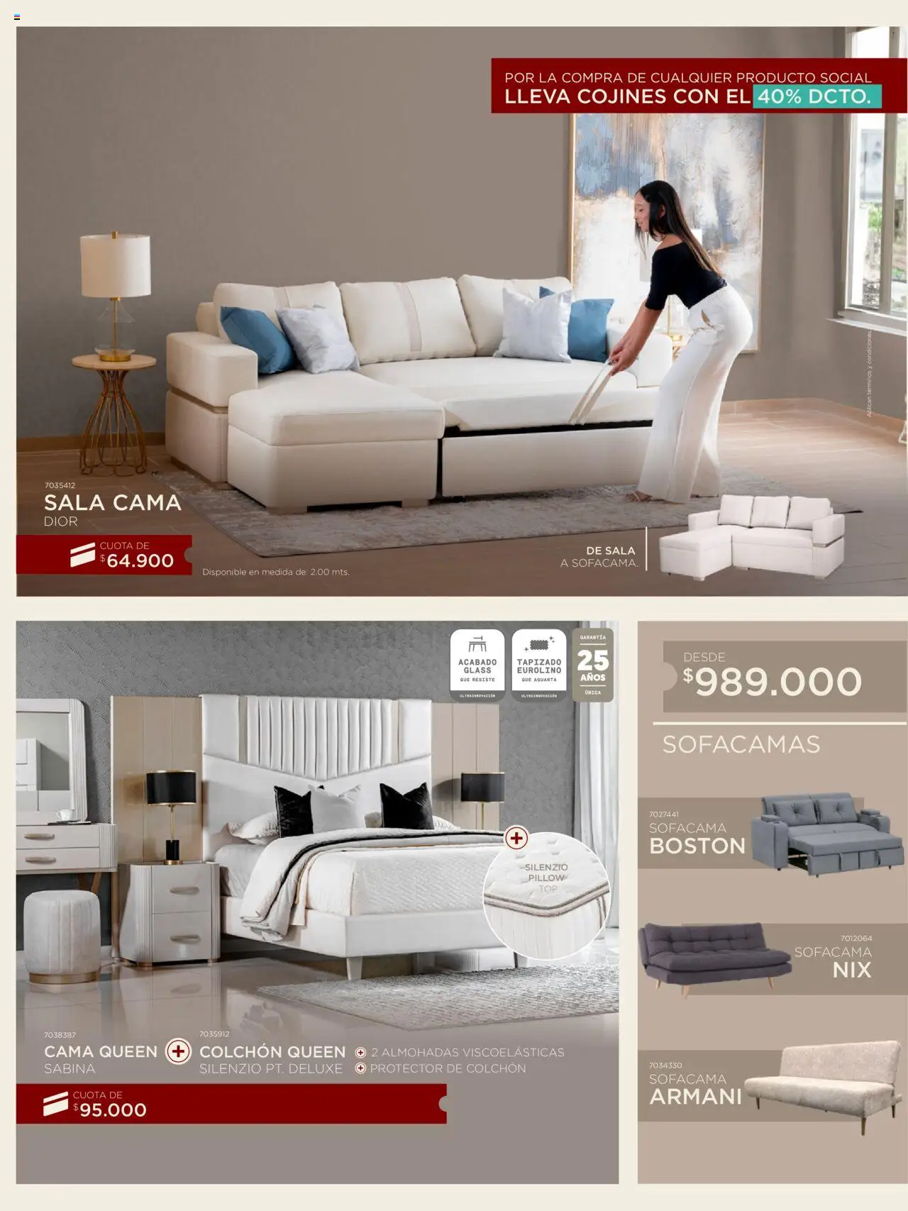 Muebles jamar revista - valida desde el 25.07.2025 | Página: 4 | Productos: Cama, Colchón